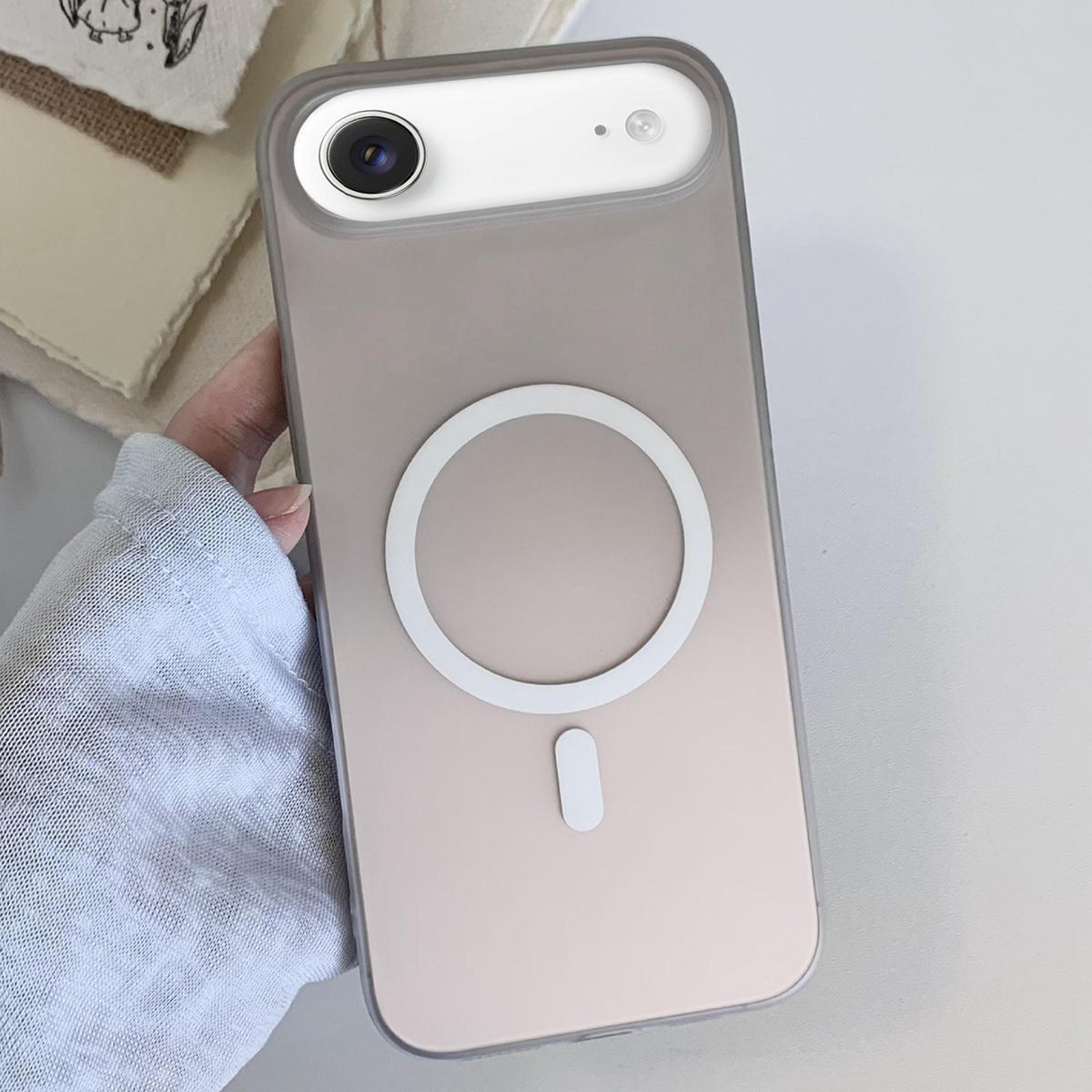 iphone air frosted gradient magnetic tpu case with slim shockproof protection