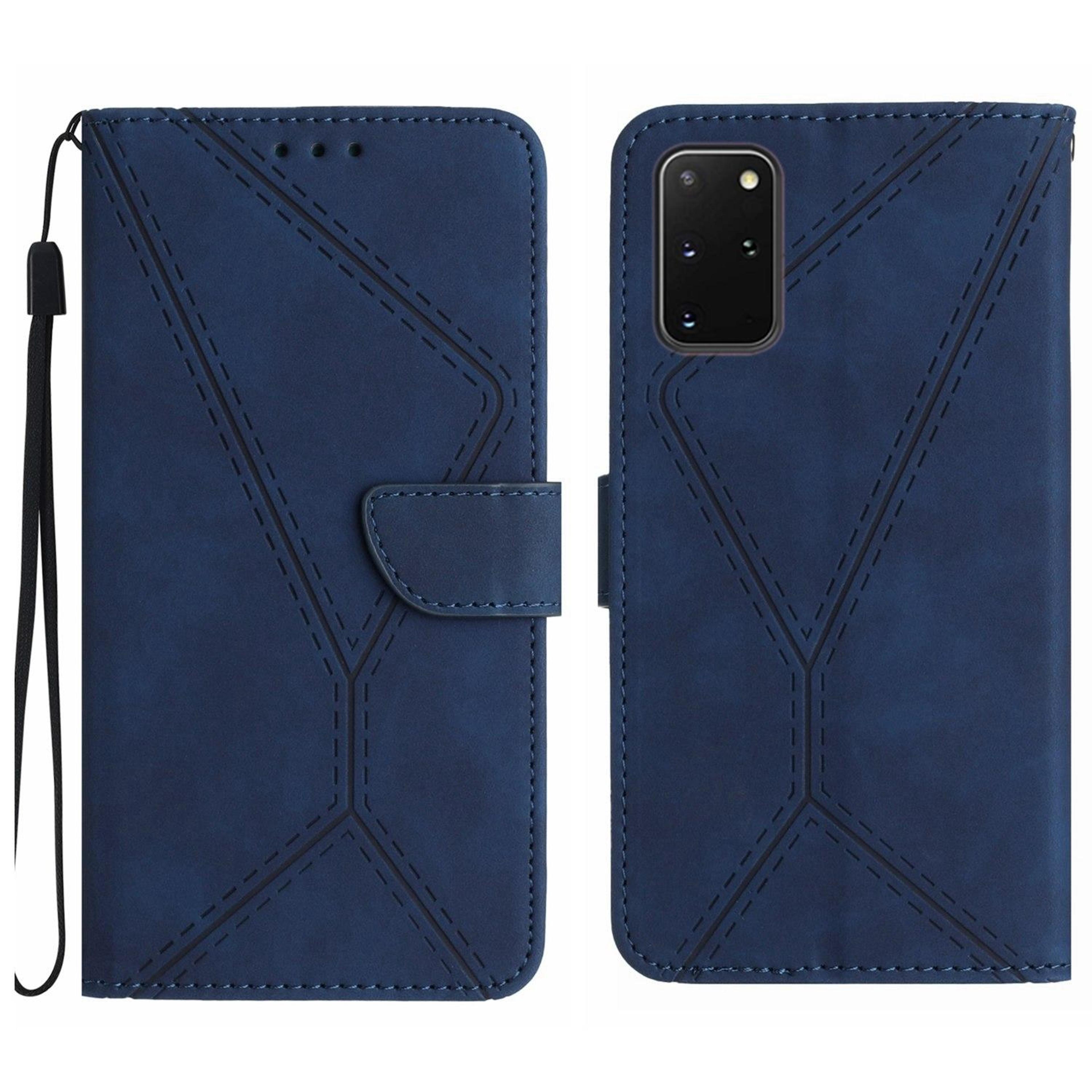 samsung galaxy s20 plus wallet case embossed leather card holder with kickstand