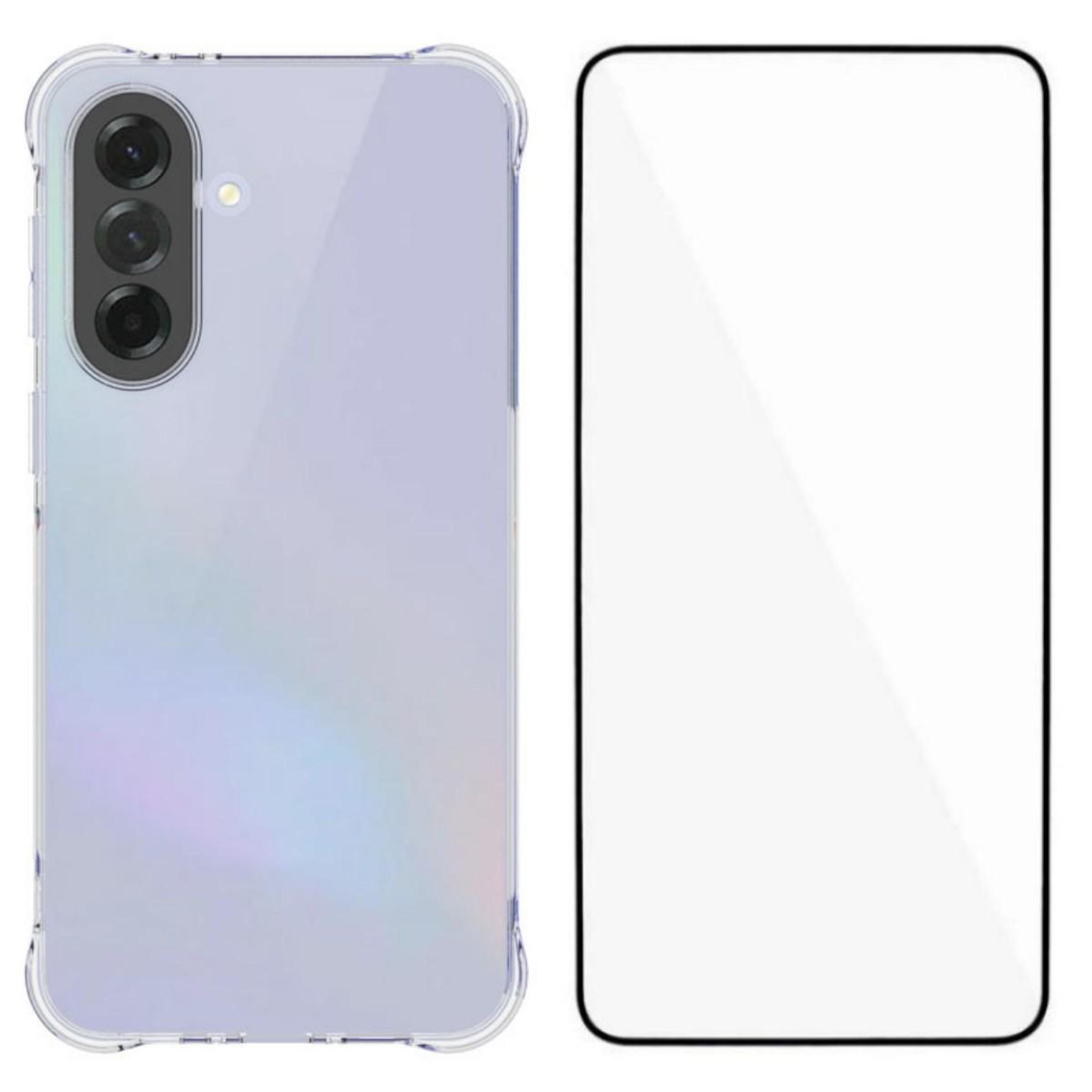 samsung galaxy a57 5g clear shockproof tpu case with screen protector