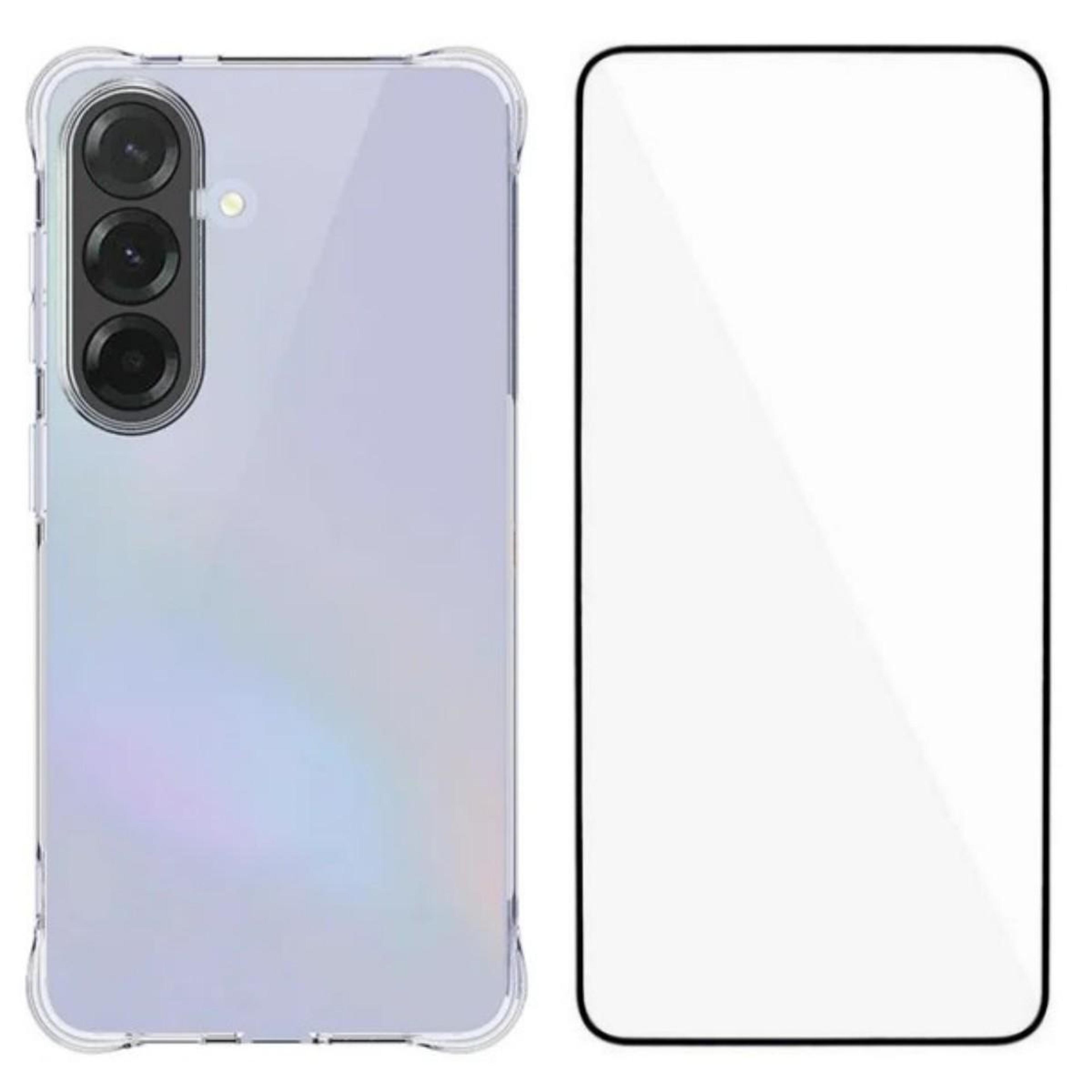 galaxy s26 plus clear case with screen protector and shockproof tpu corners
