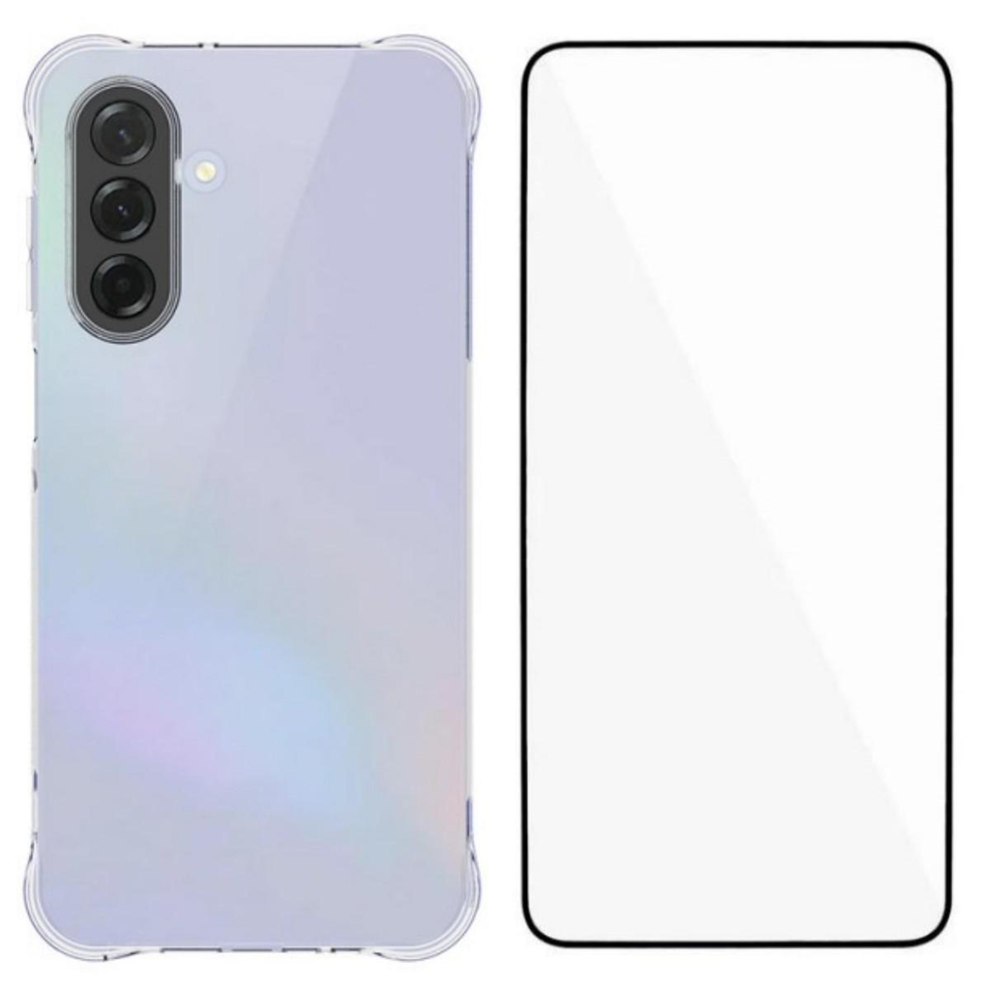 galaxy a37 5g clear shockproof tpu case with screen film