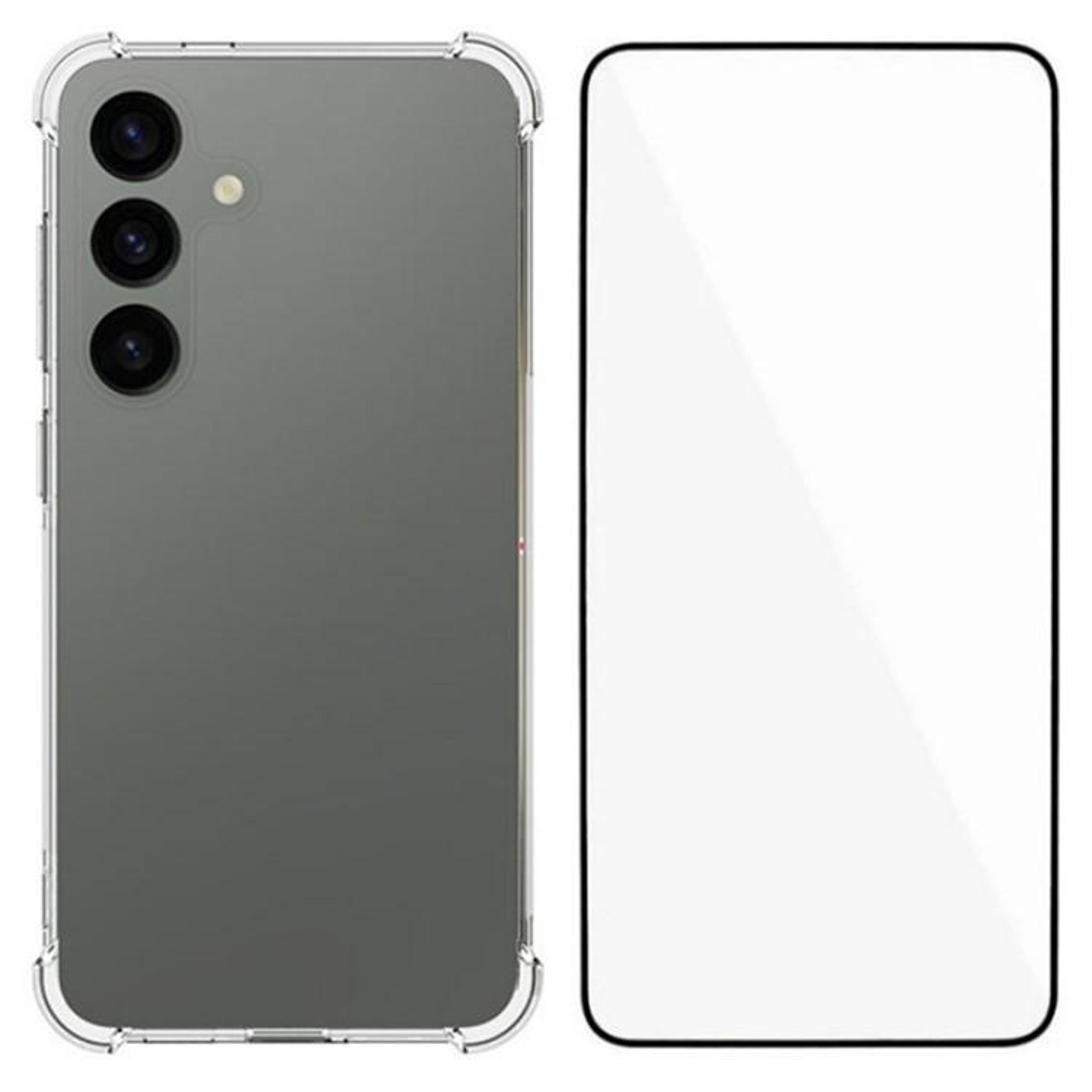 samsung galaxy s24 plus clear tpu shockproof case with screen protector