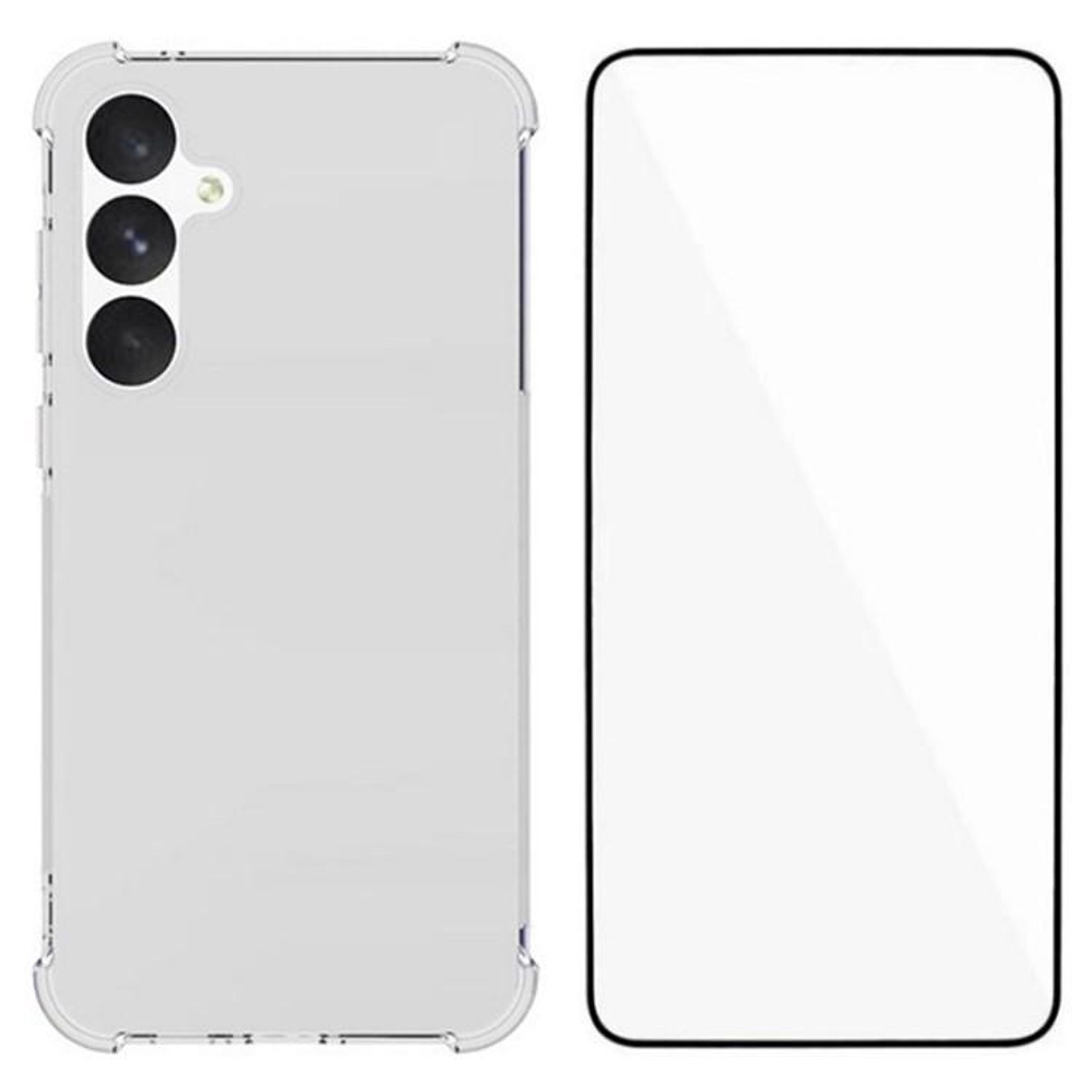 galaxy a55 5g case clear shockproof tpu cover with screen protector