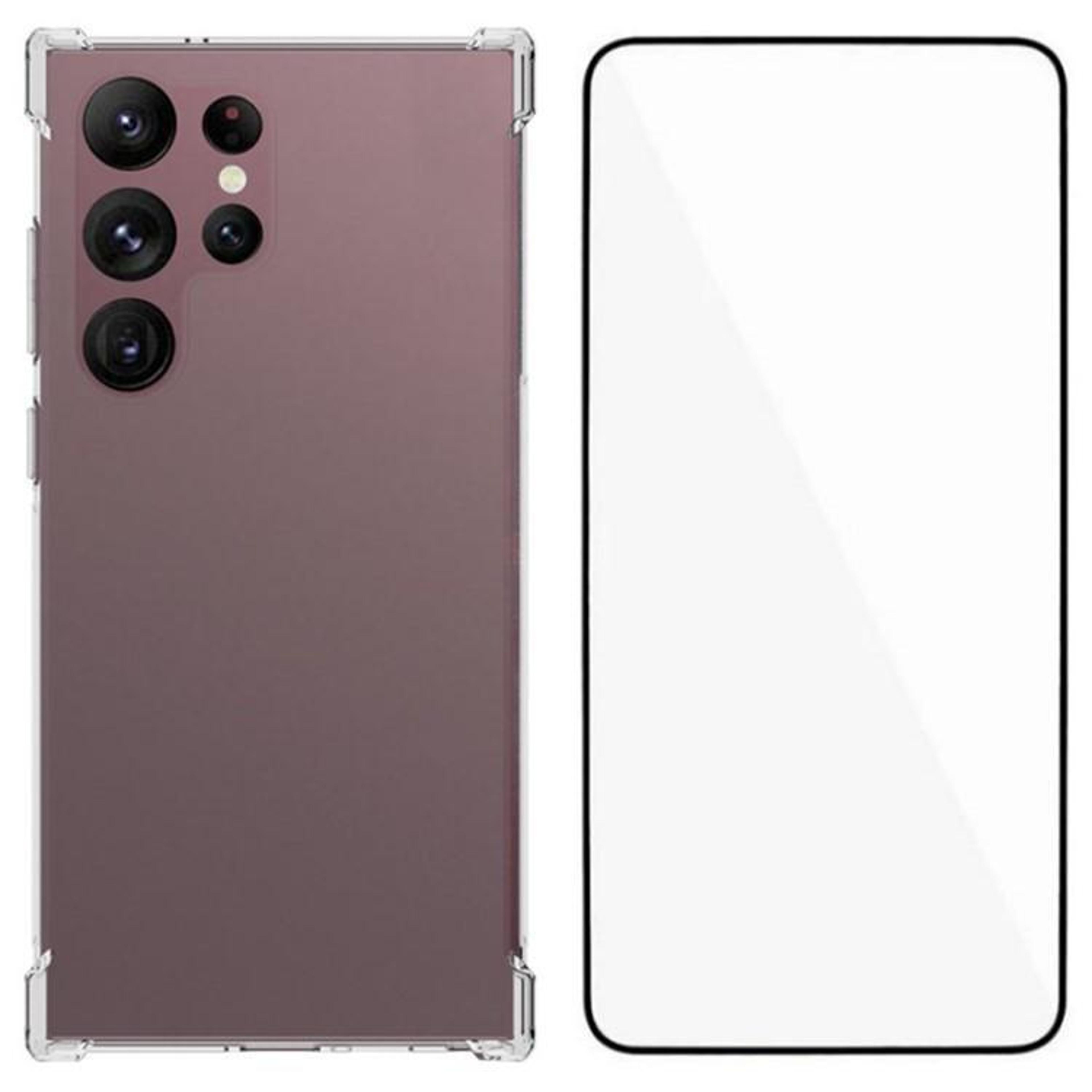 samsung galaxy s23 ultra case clear shockproof tpu cover with screen protector