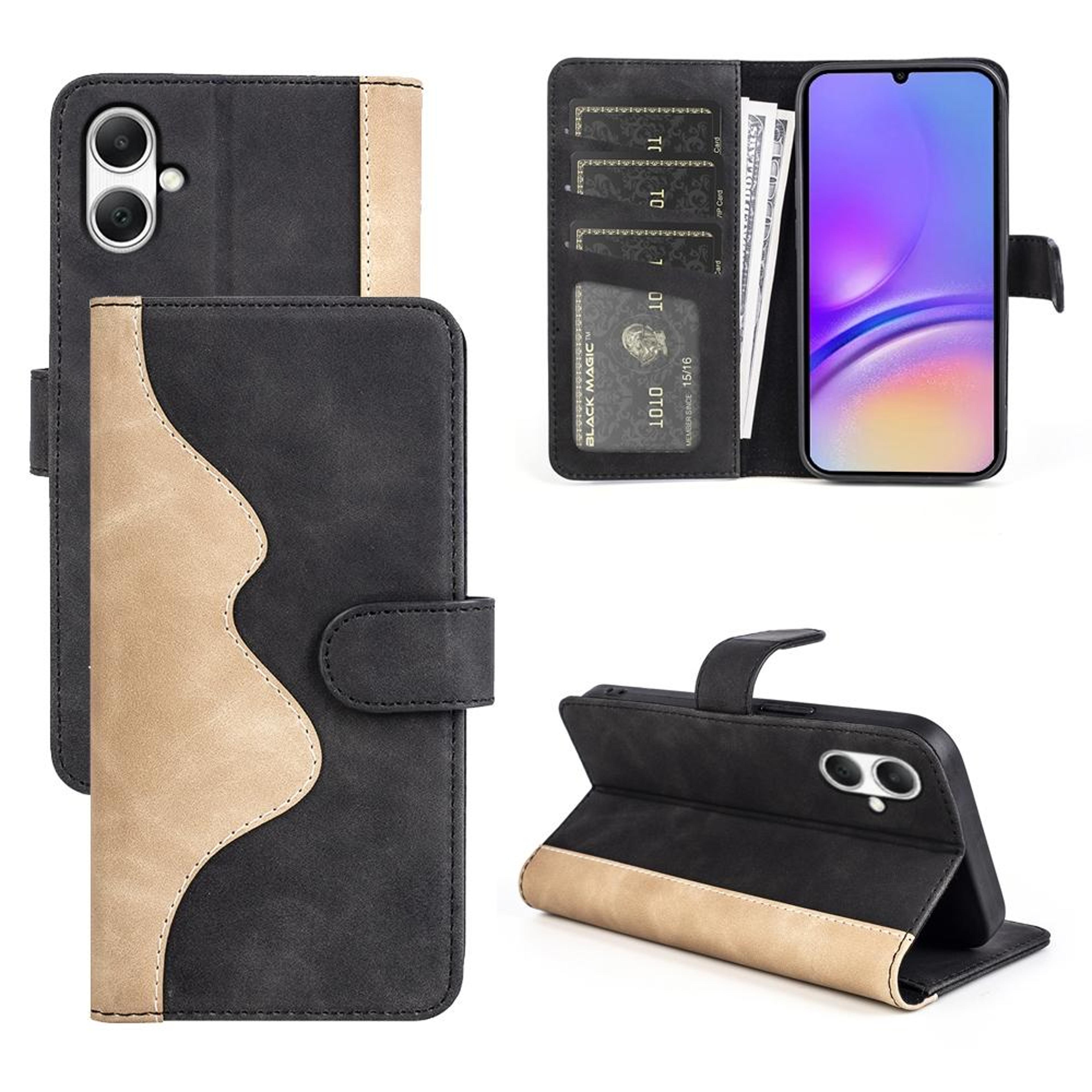 samsung galaxy a05 wallet case leather flip cover with card slot and kickstand