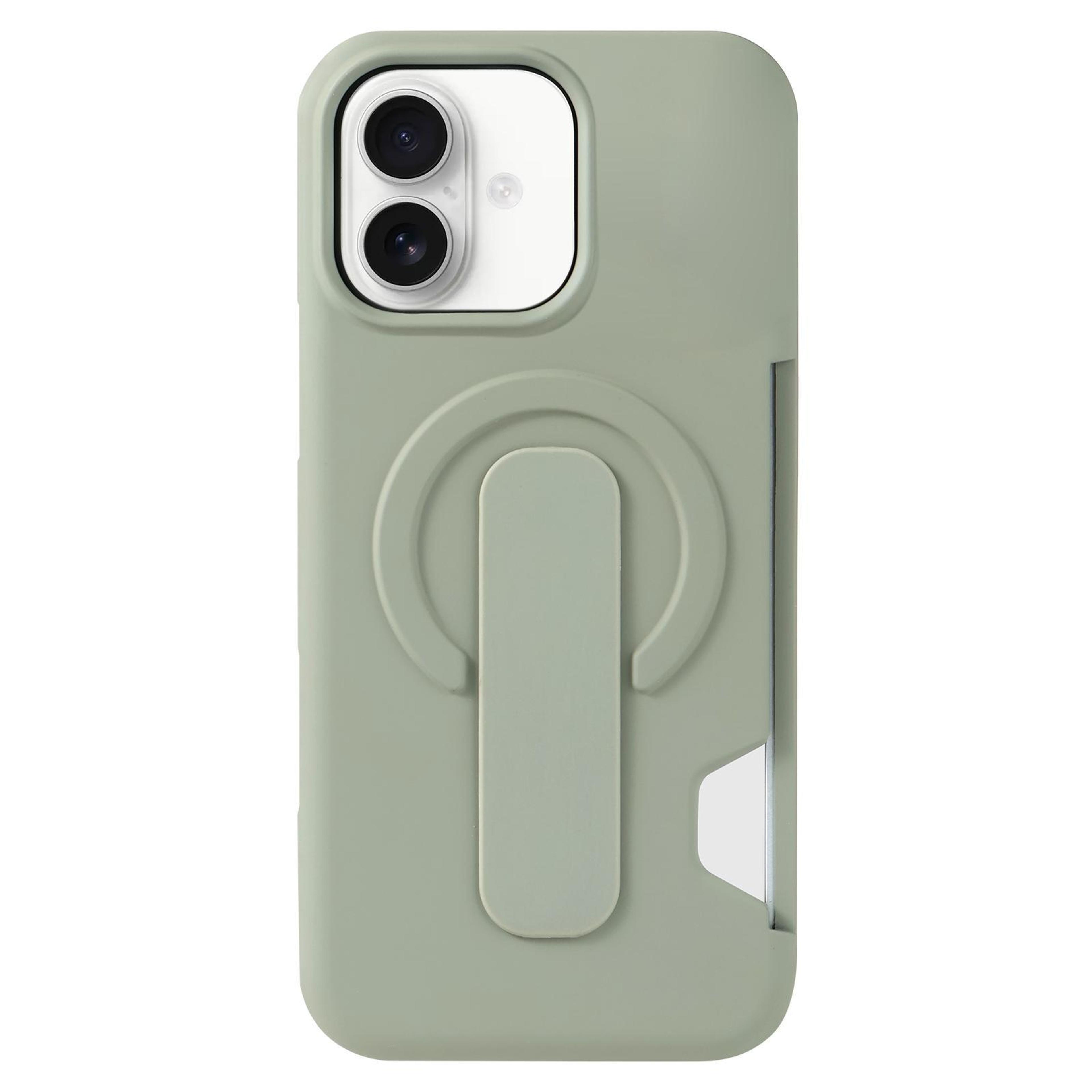 iphone 16 magnetic wallet case with card holder and kickstand