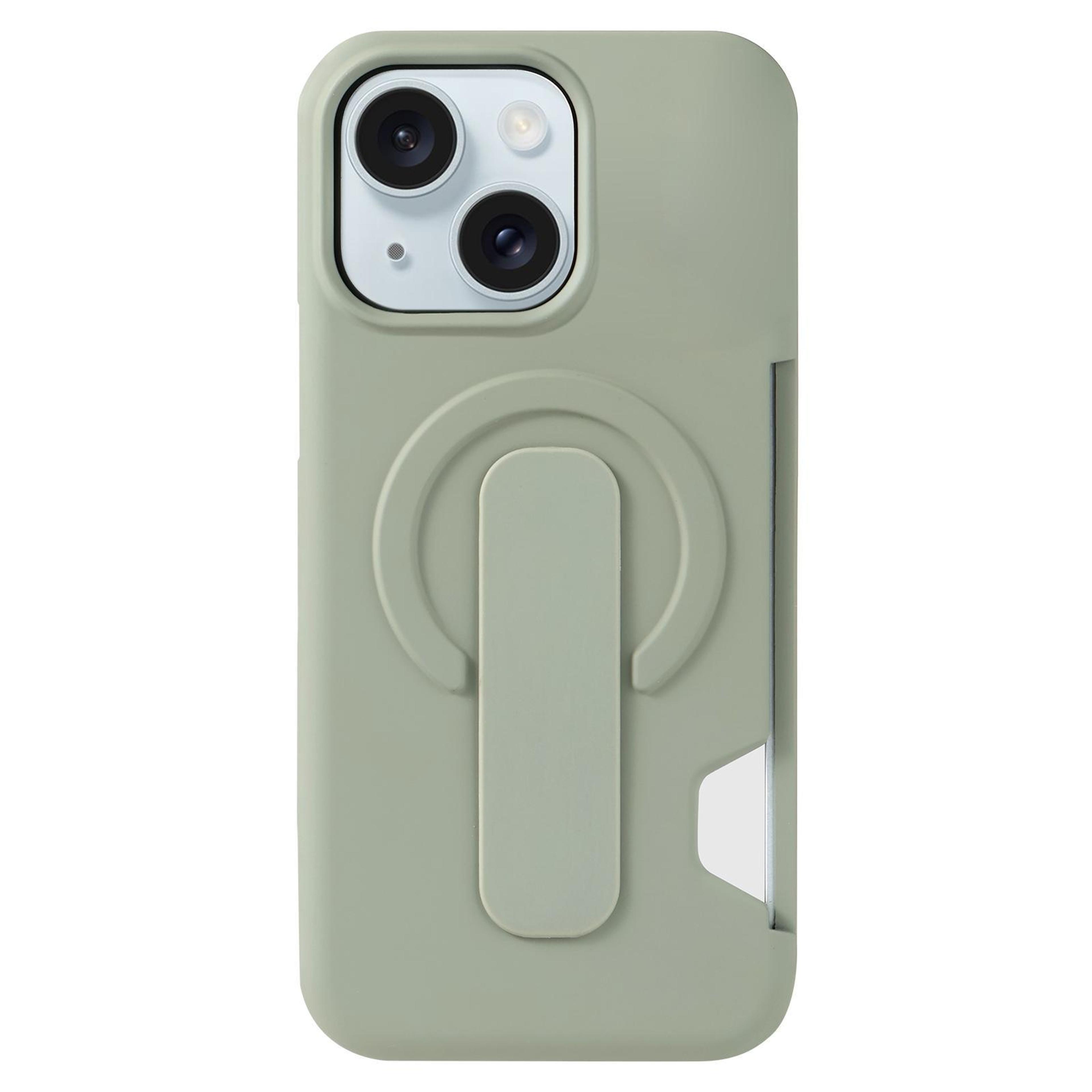 iphone 15 magnetic wallet case with card holder and kickstand