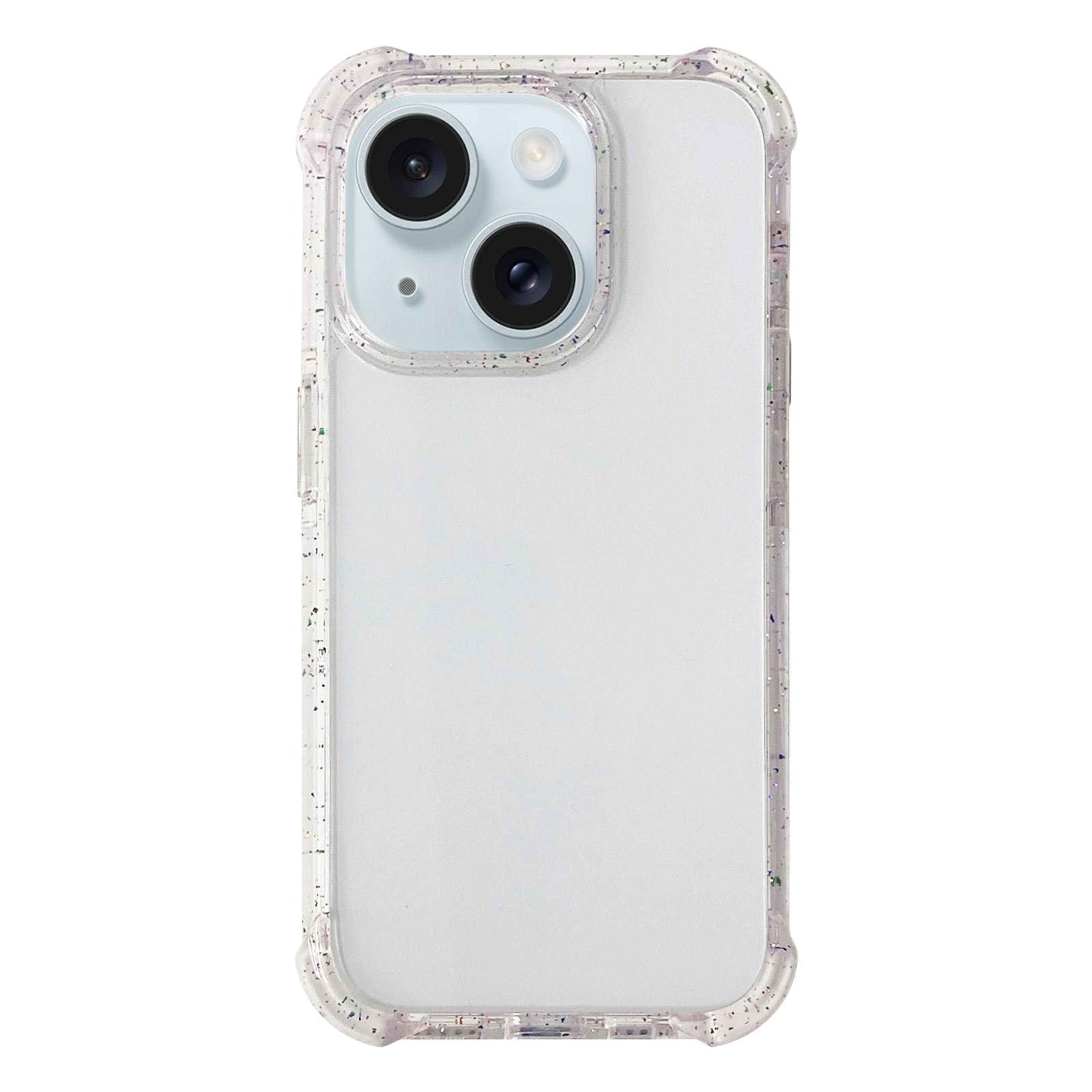 clearguard iphone 15 plus clear case with raised screen and camera protection