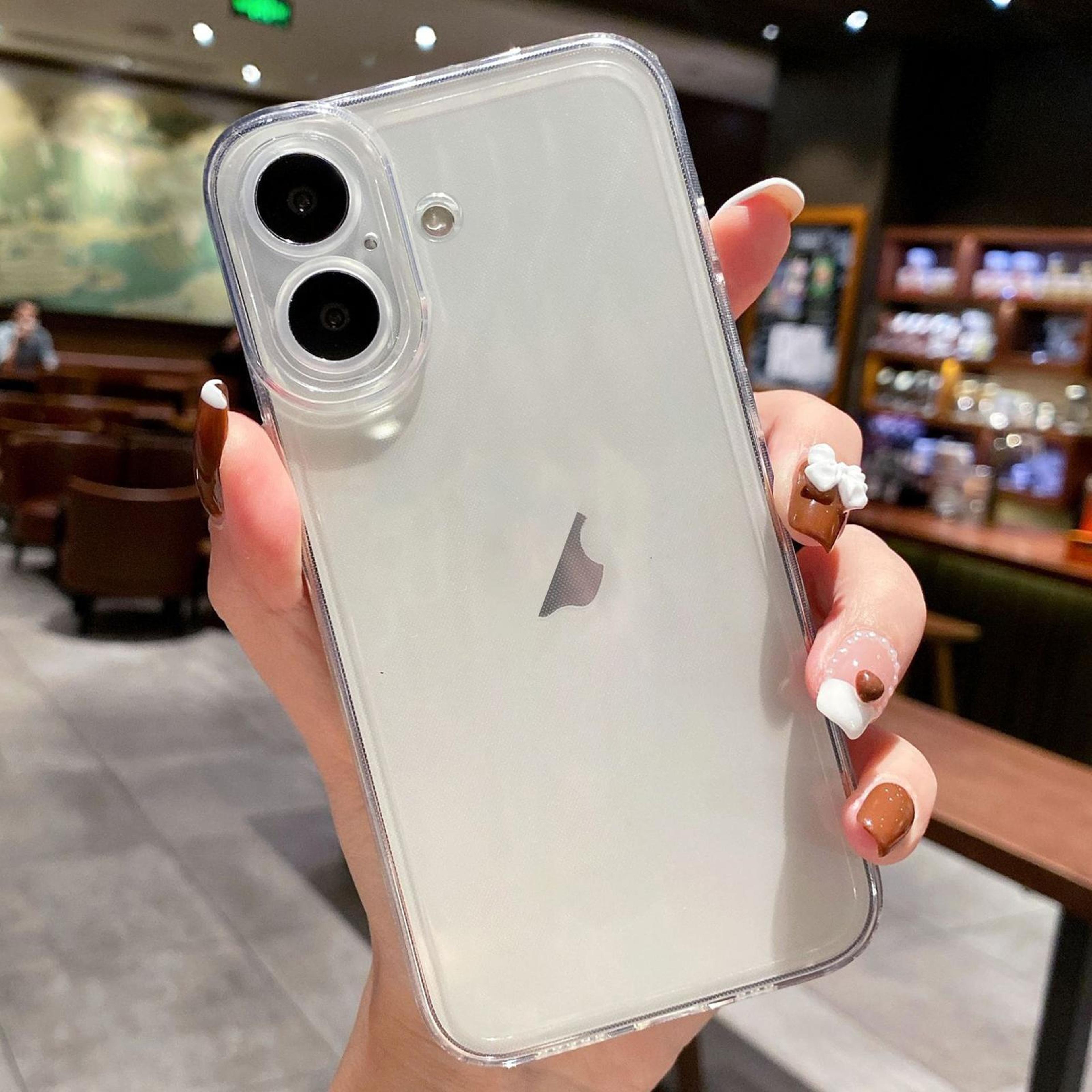 angel eye clear iphone 17 case with full-cover shockproof tpu protection