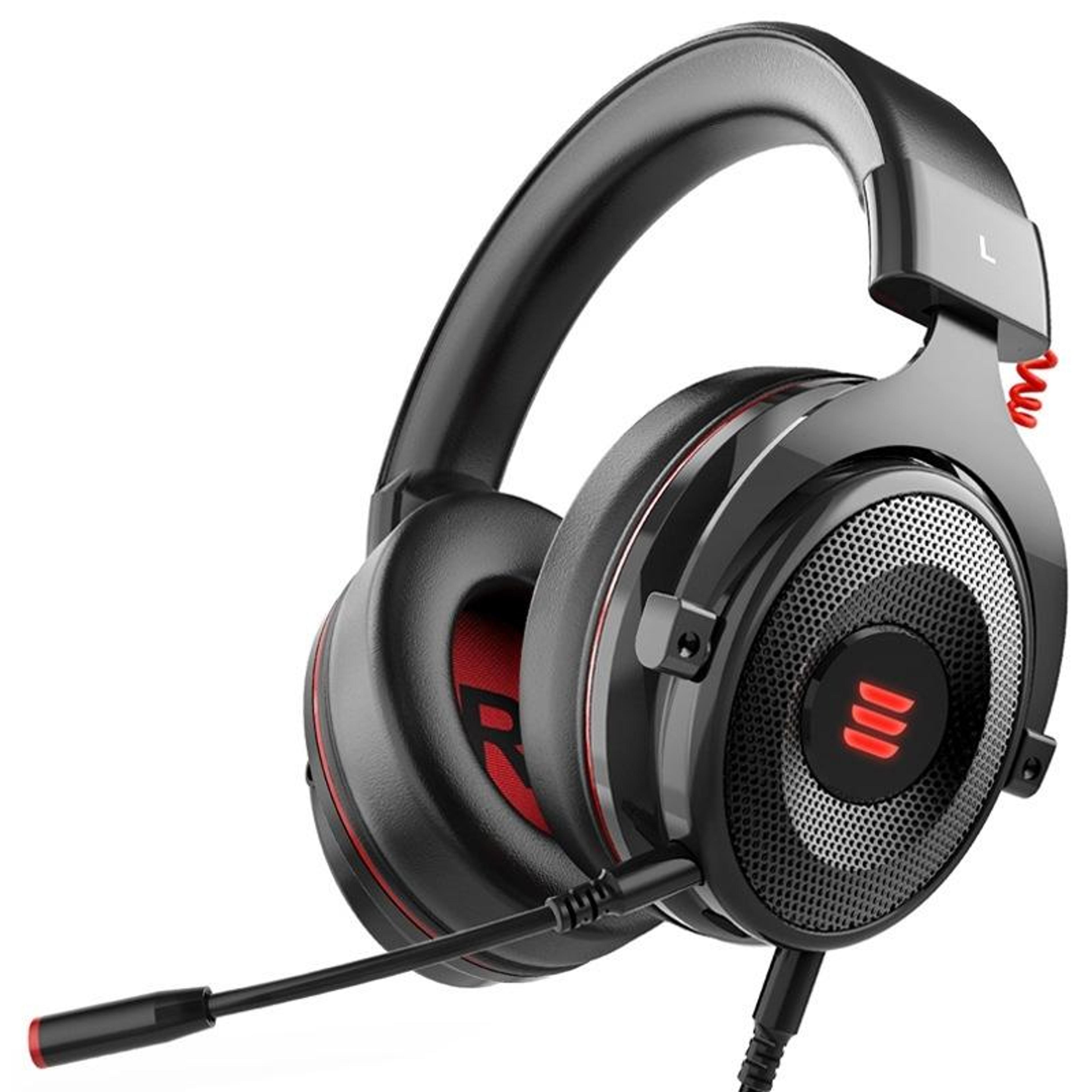 eksa e900 pro 7.1 surround sound gaming headset with 50mm drivers and detachable mic