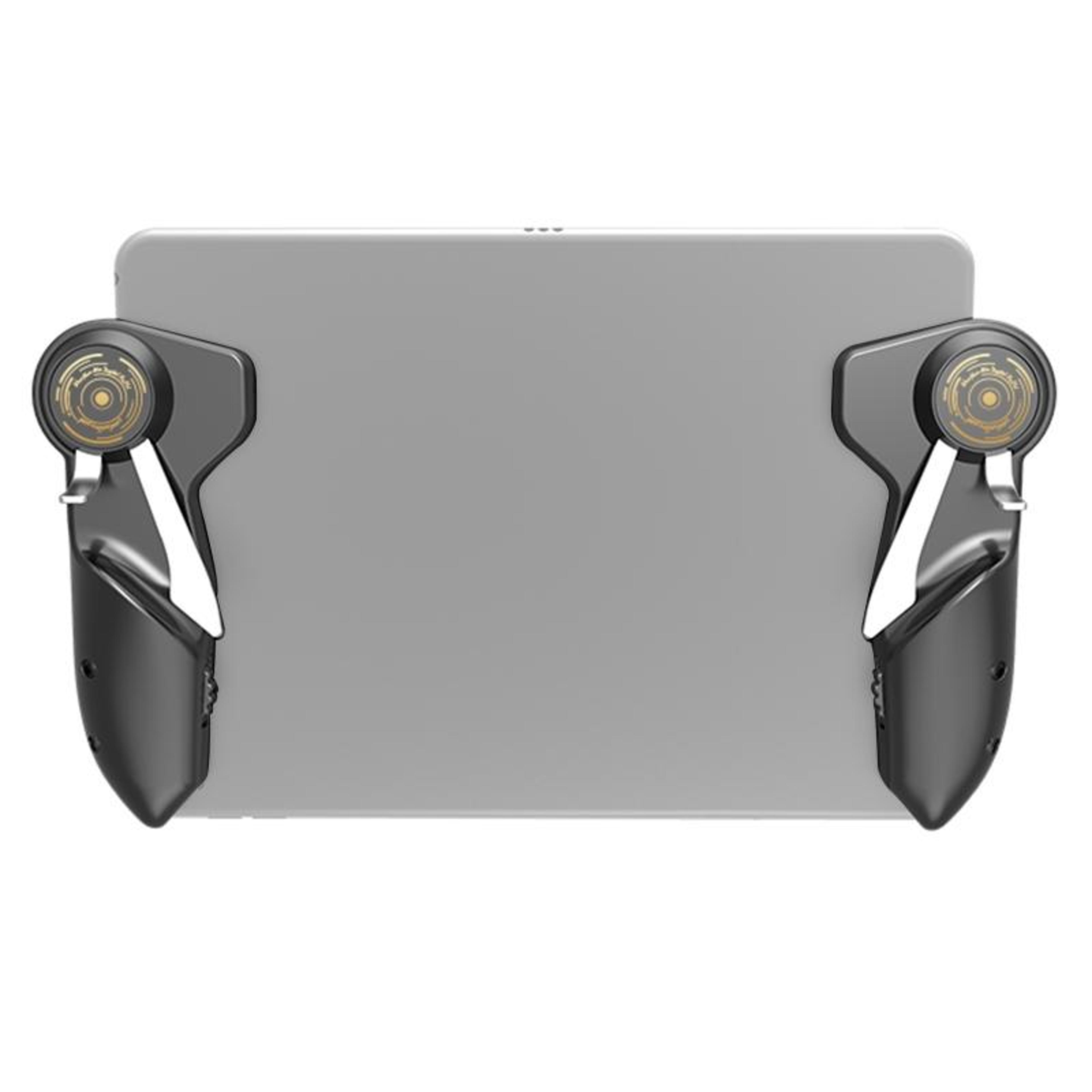 memo akpad6k six-finger tablet gaming controller with adjustable shooting triggers