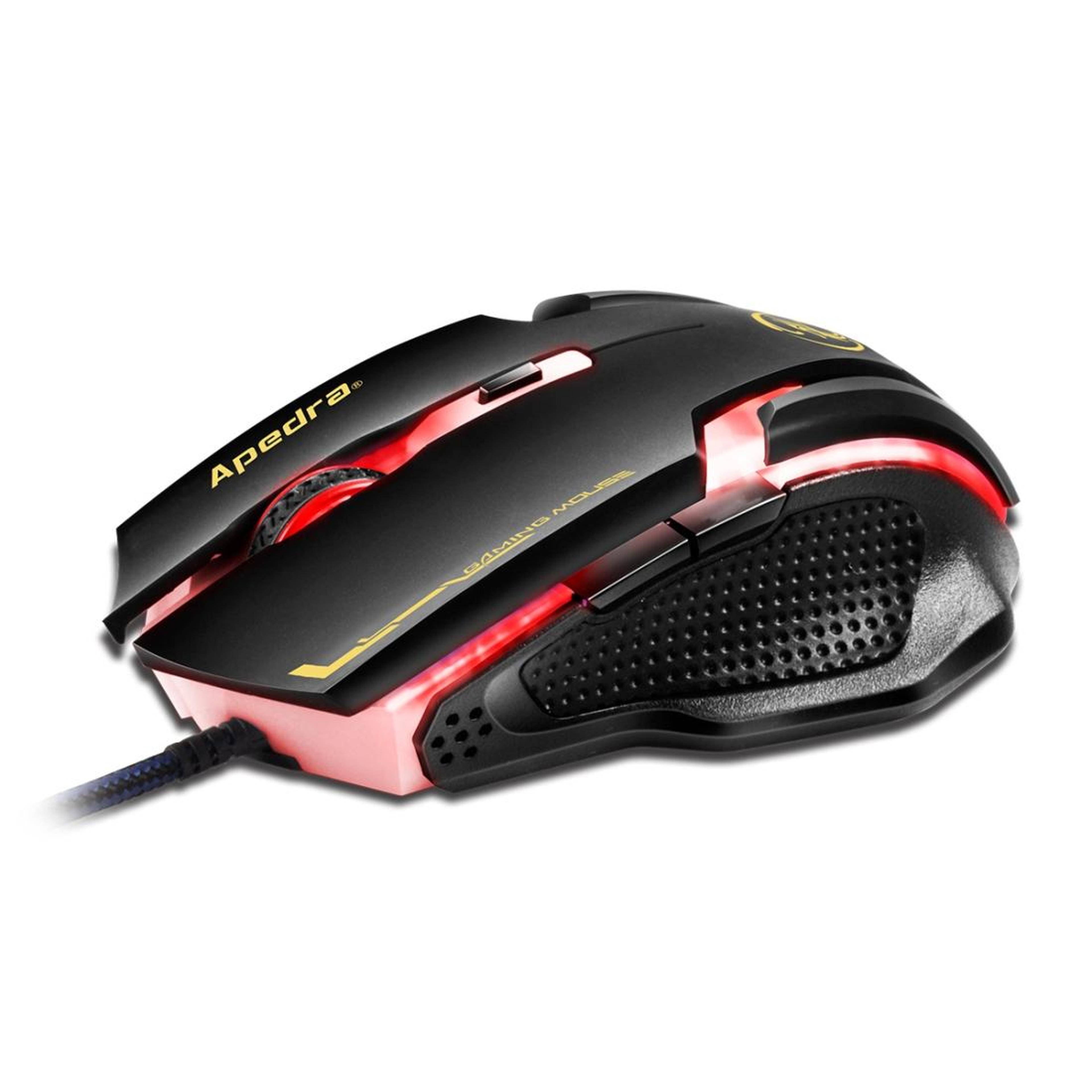 imice a9 3200 dpi wired gaming mouse with 6 buttons and led breathing light
