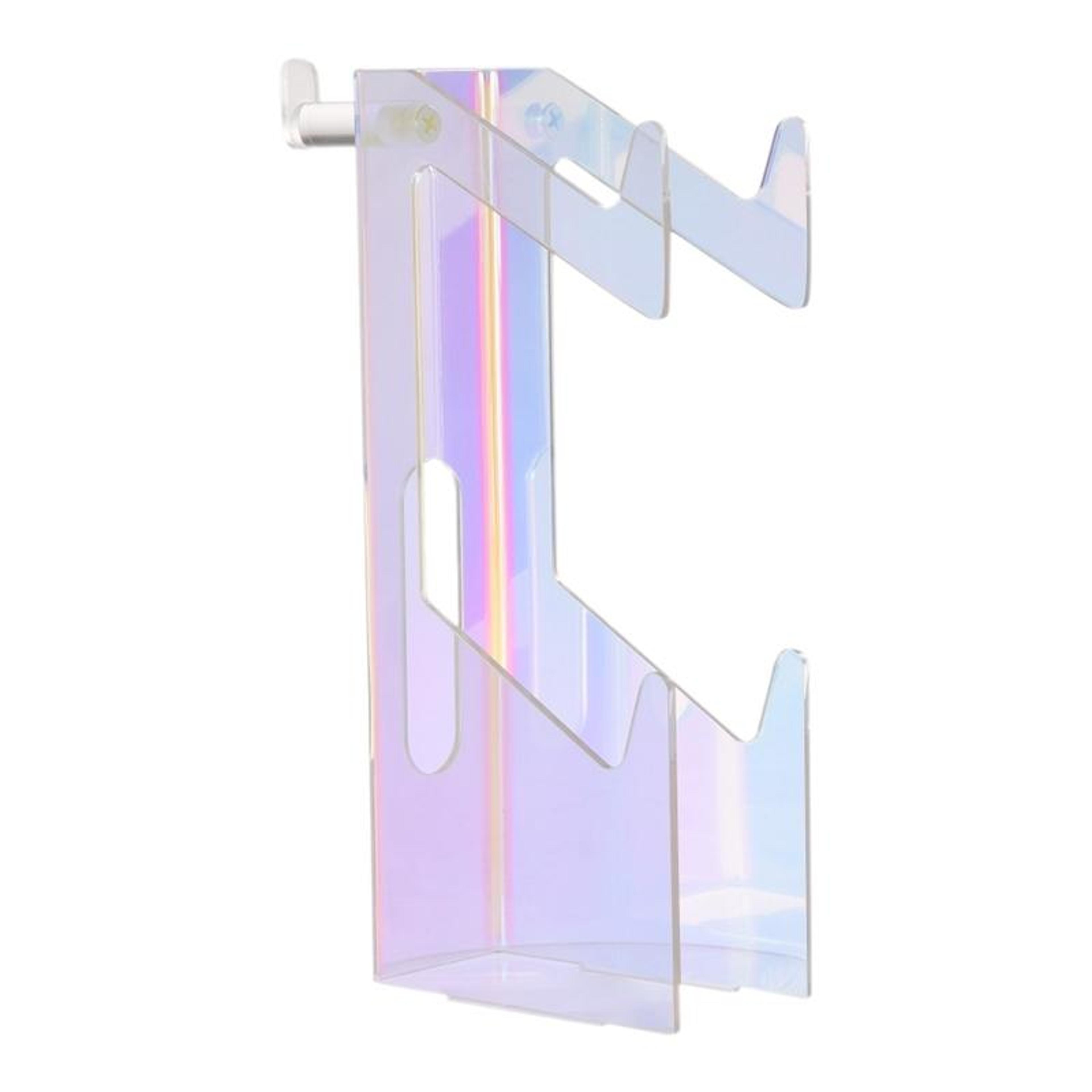 colorful acrylic game controller stand and headphone stand for desktop gaming setup