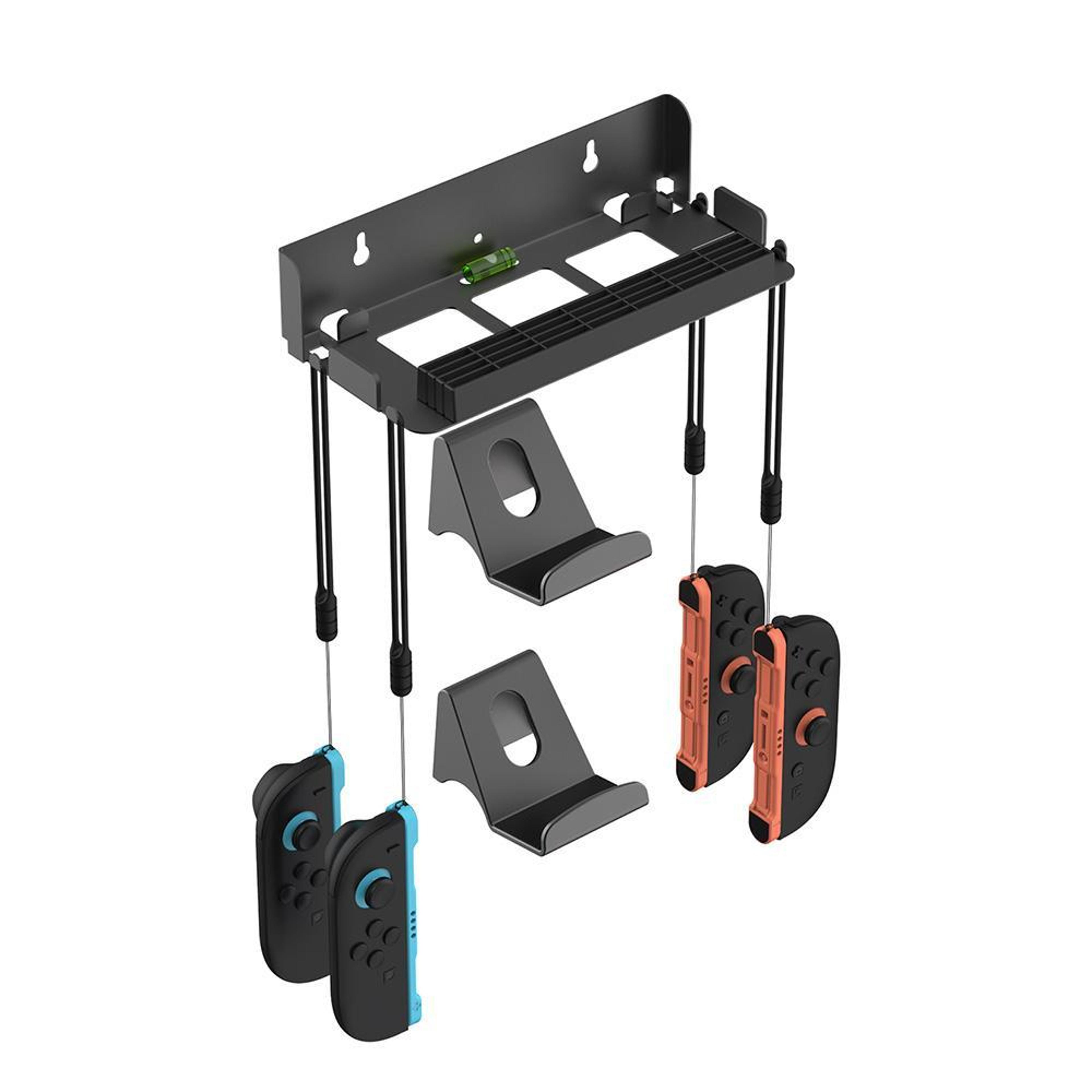 dobe nintendo switch 2 wall mount with 28-slot game card holder