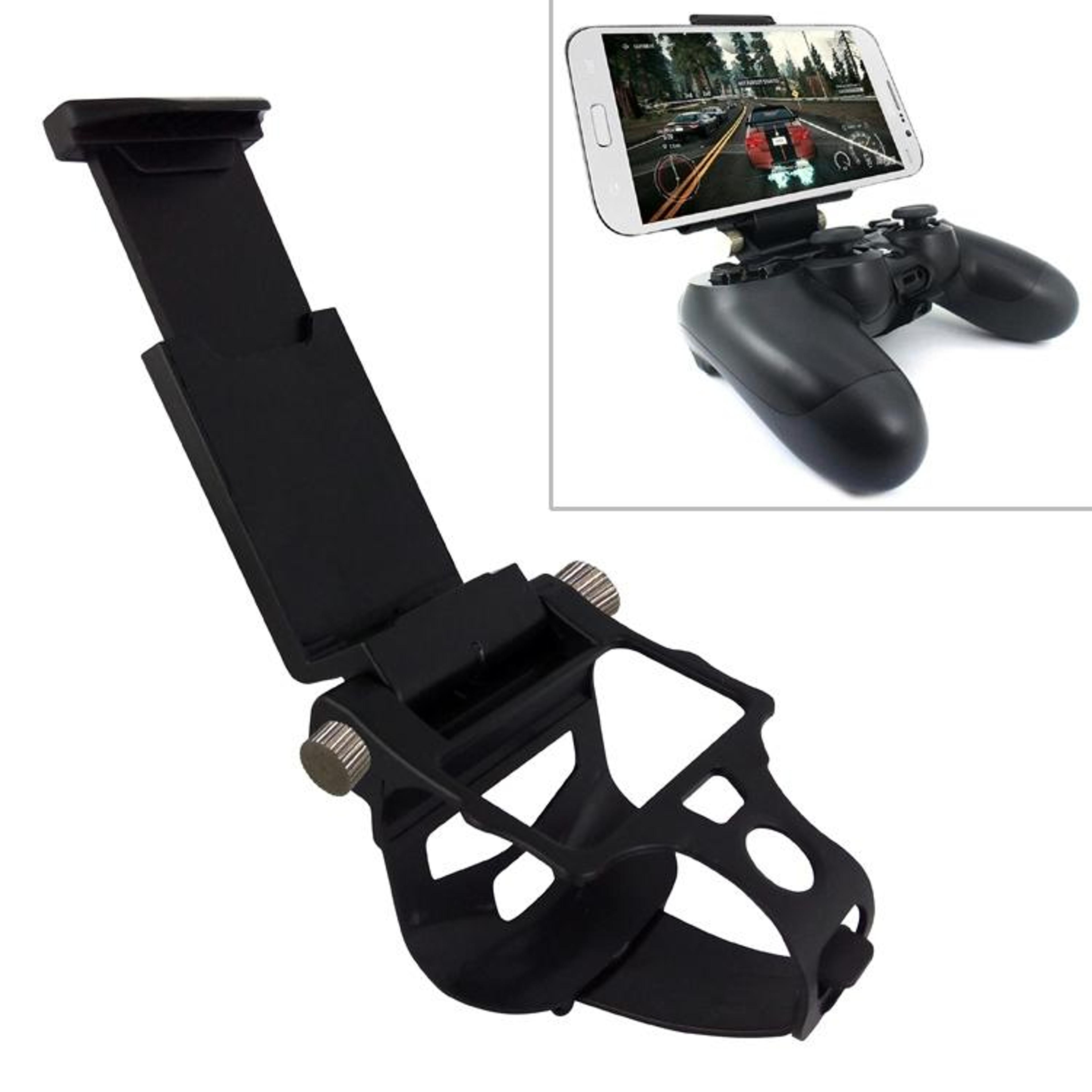 mb-822 ps4 controller phone mount with 180° adjustable foldable clip