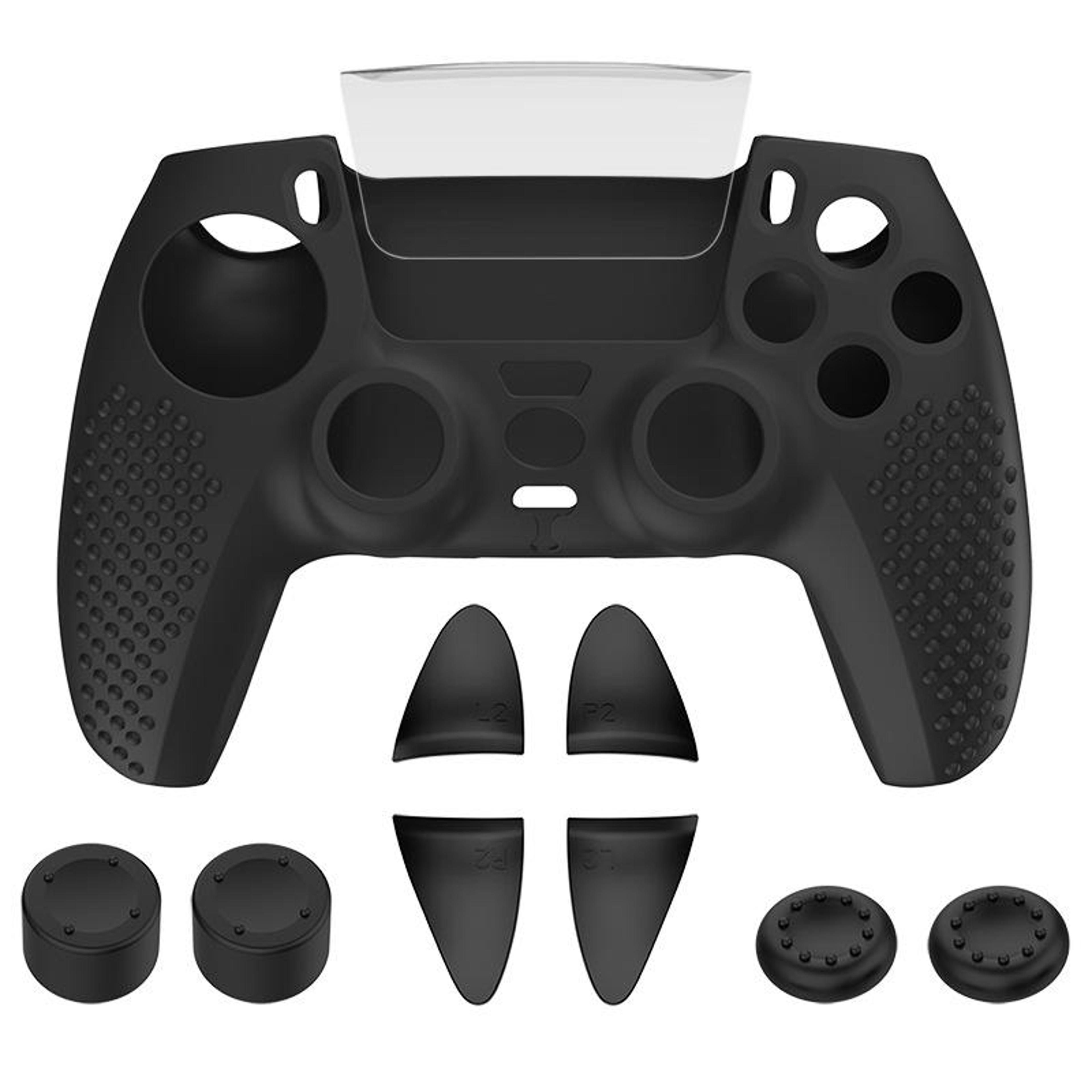 polka dot ps5 controller silicone cover with thumb grip caps and protective accessory kit