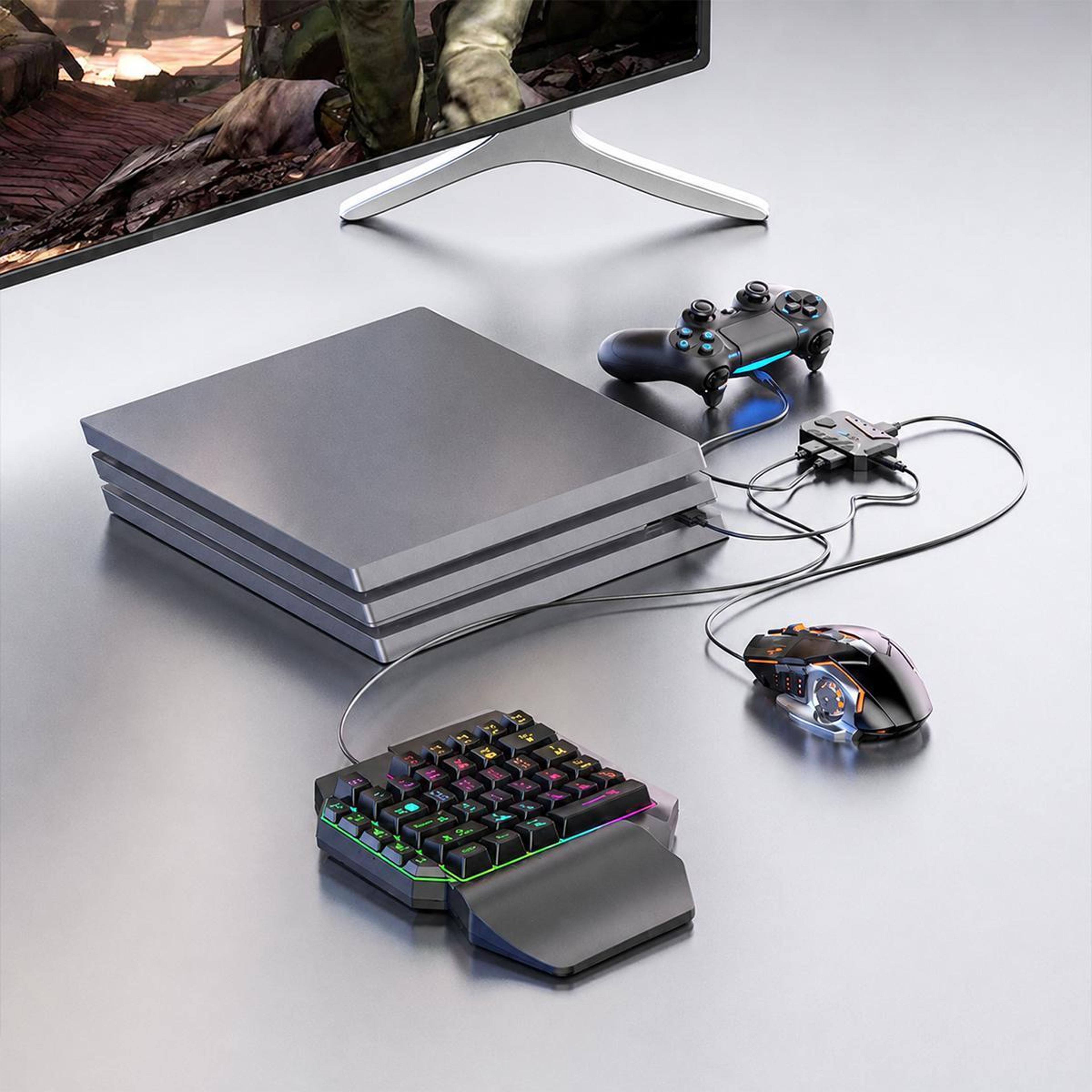 gamwing mix master 7-in-1 console keyboard and mouse converter gaming combo