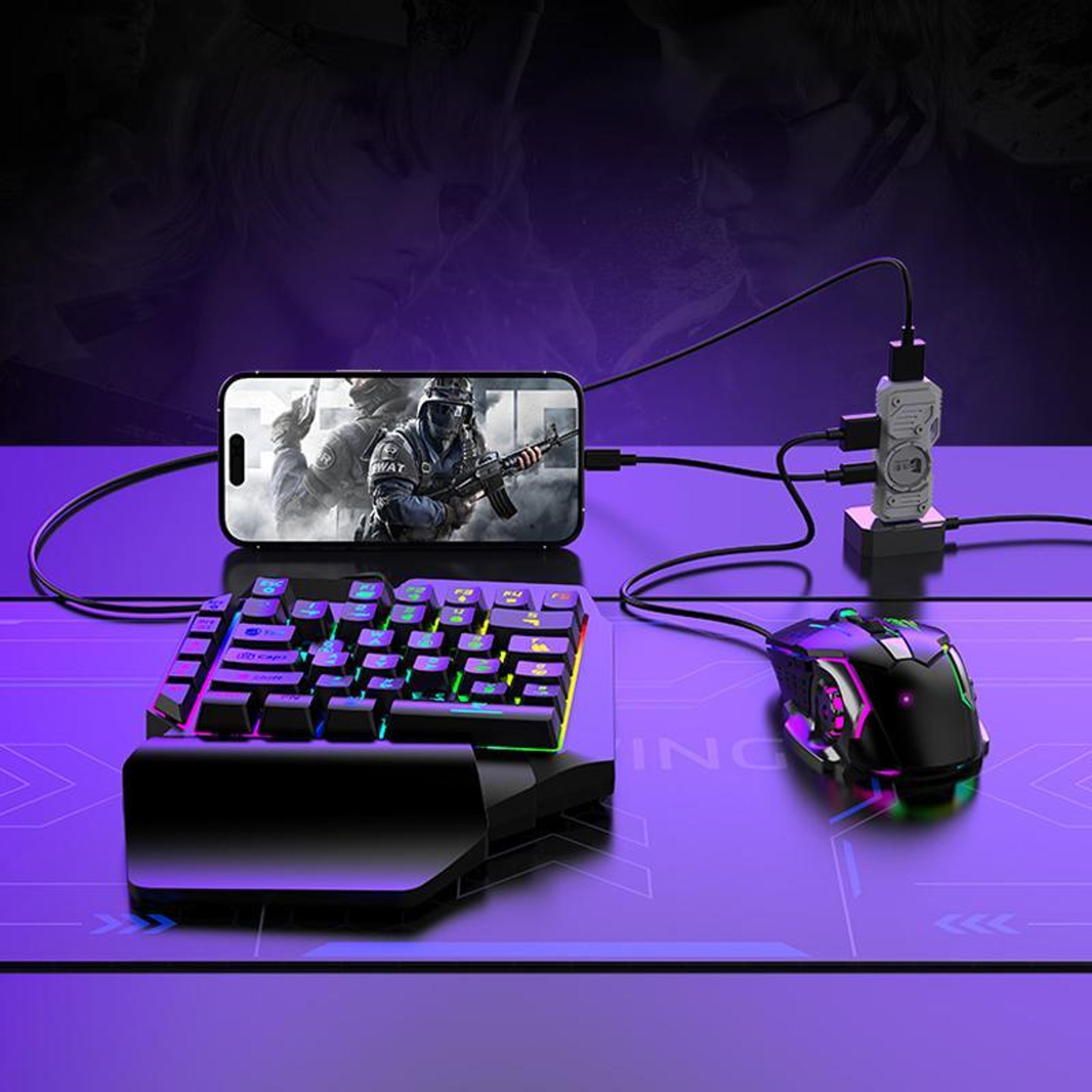 gamwing m9 mobile gaming keyboard and mouse converter set with bluetooth 5.3