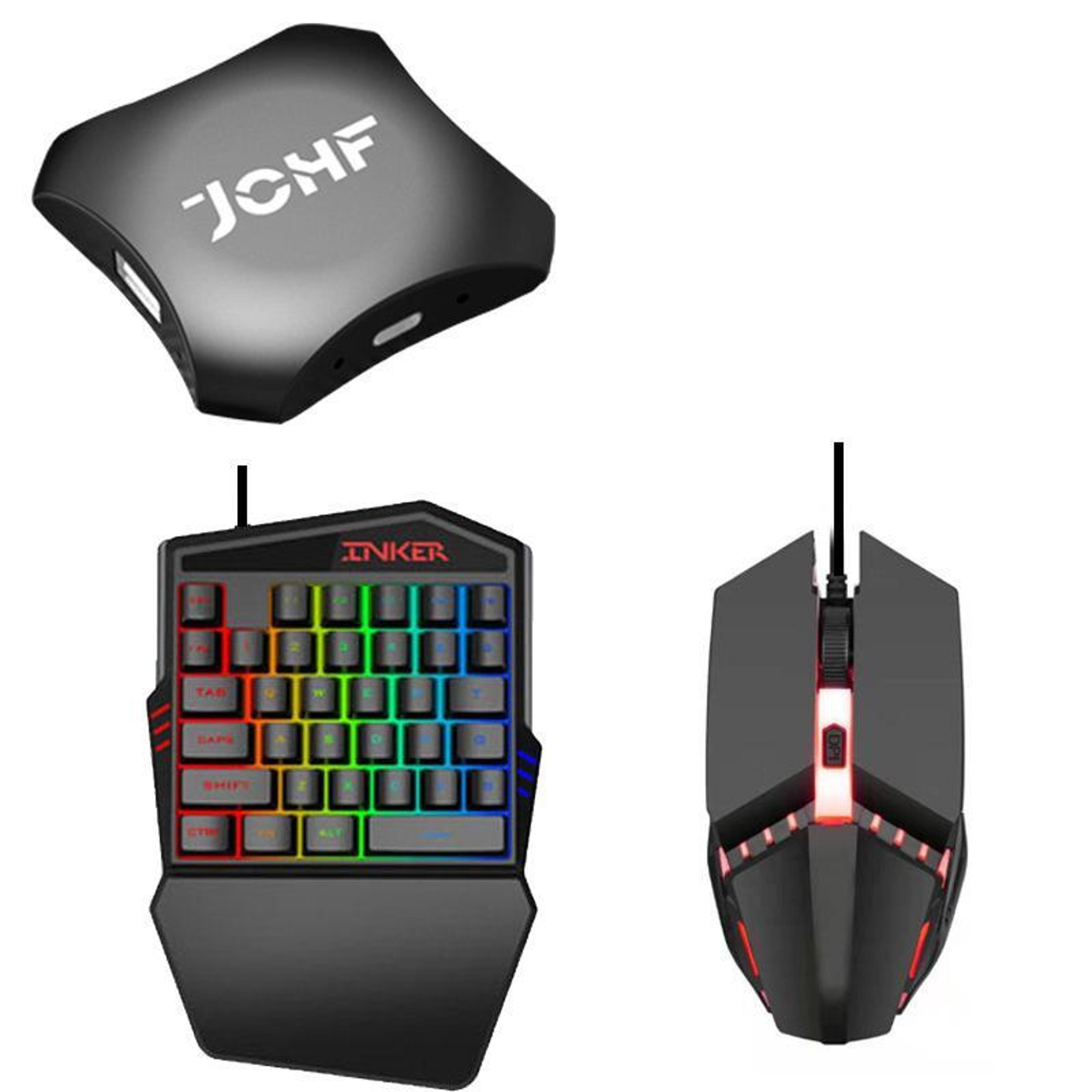 jchf 3-in-1 mobile gaming keyboard and mouse converter kit with plug and play adapter
