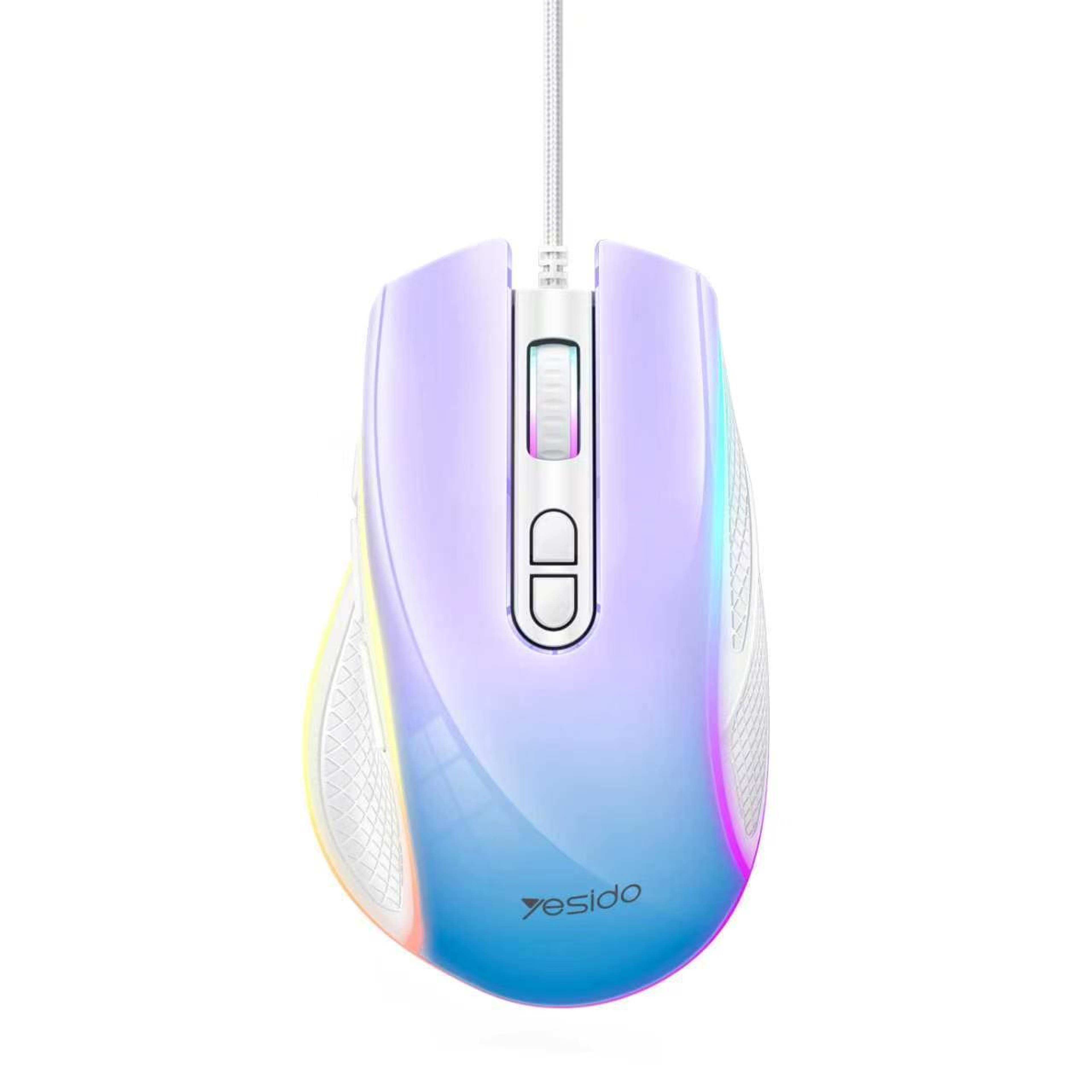 yesido kb51 rgb wired gaming mouse with 7200 dpi and 8 programmable buttons