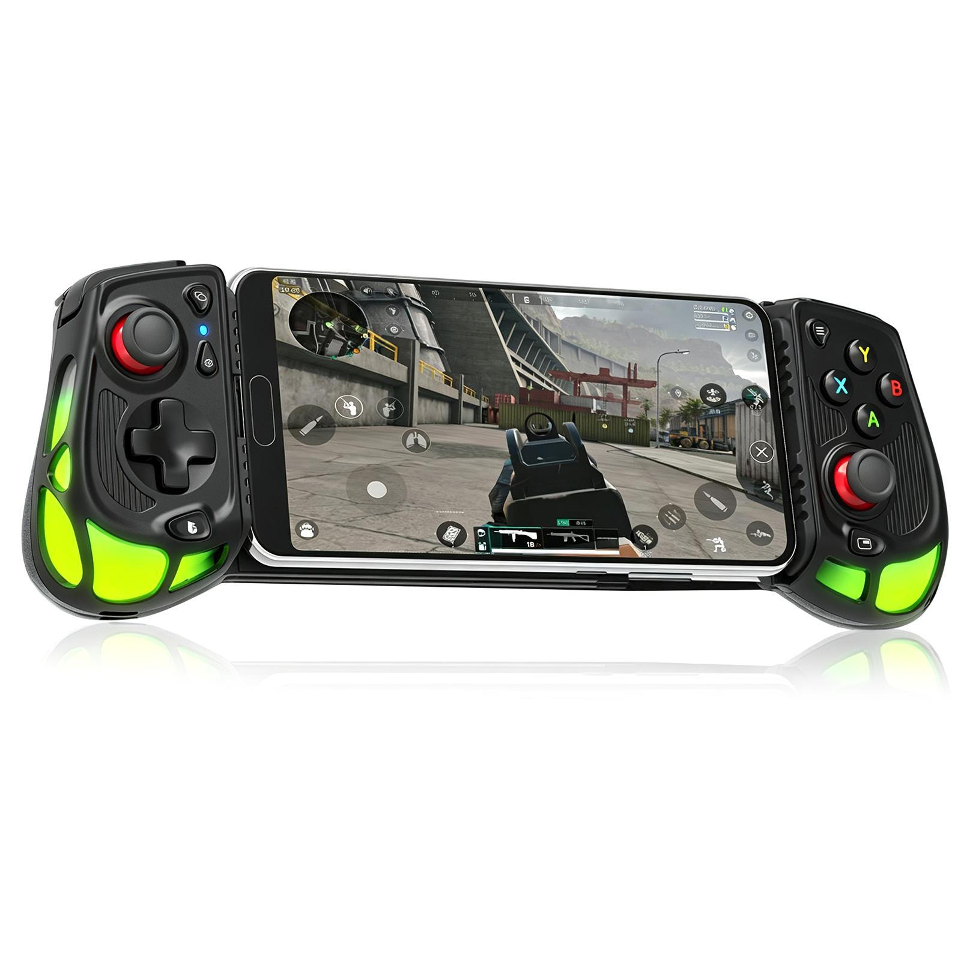 gamwing ab05 usb-c mobile gaming controller with hall effect joysticks and rgb lighting