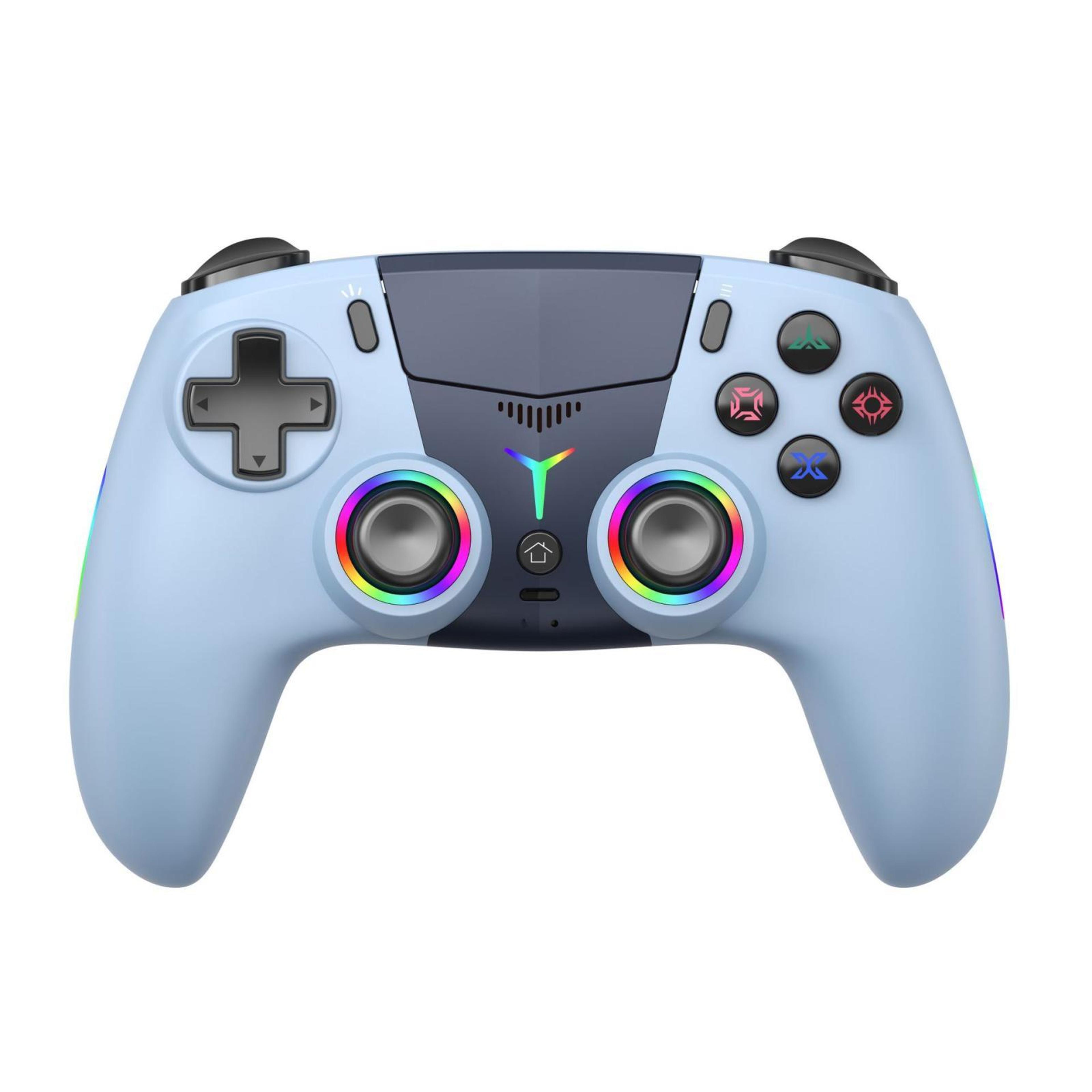 pro rgb ps5 wireless controller with hall effect joysticks and macro buttons