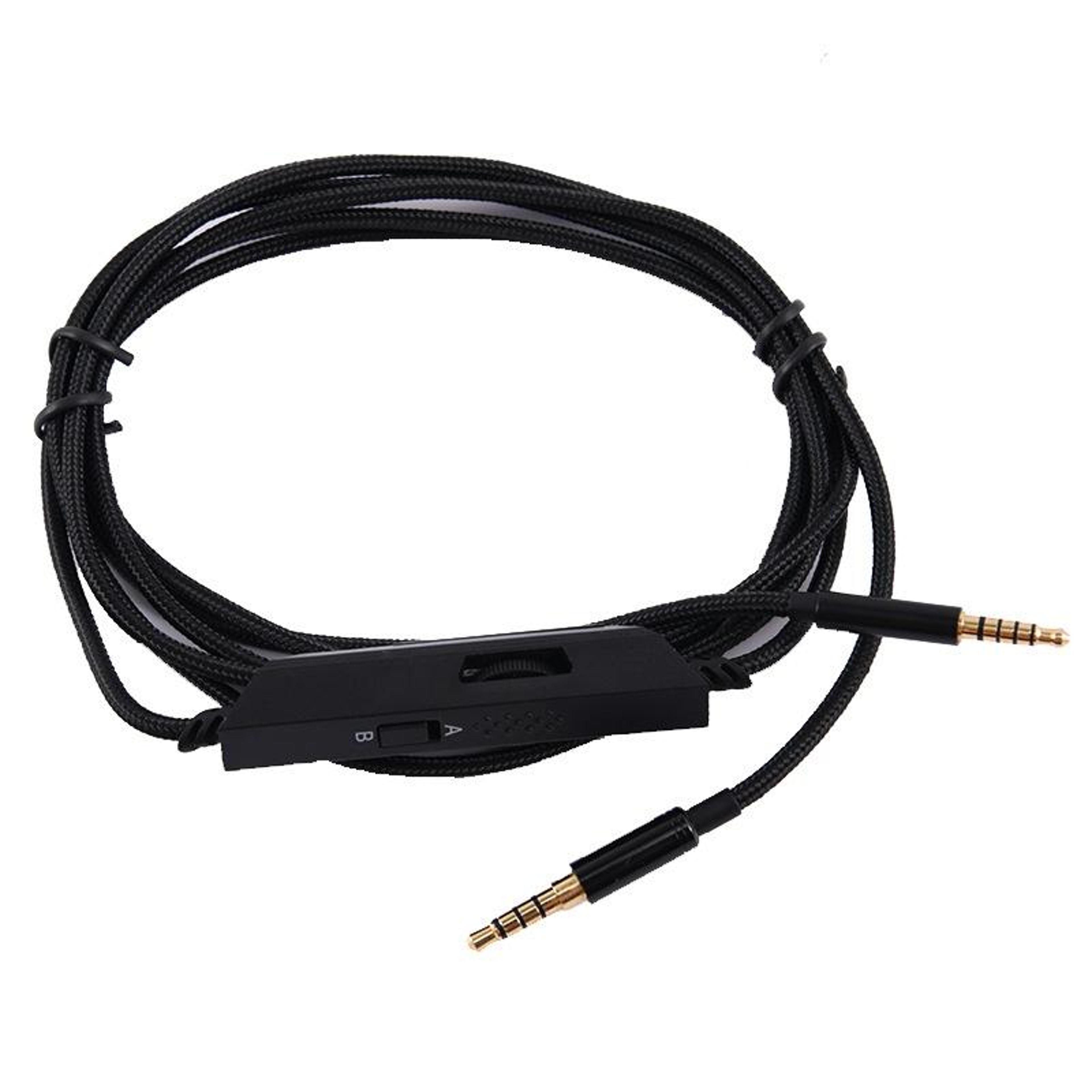 zs0150 logitech g pro x replacement cable 2m 3.5mm braided gaming audio cable with inline control