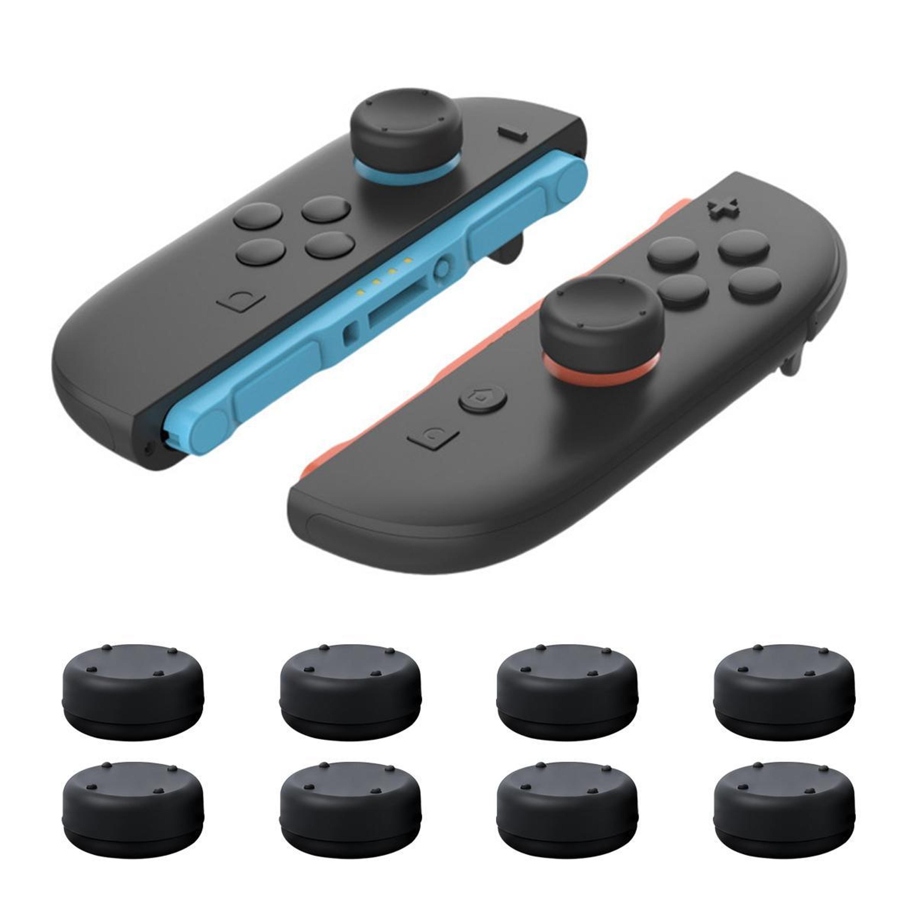 nintendo switch 2 thumb grips anti-slip silicone joystick caps black