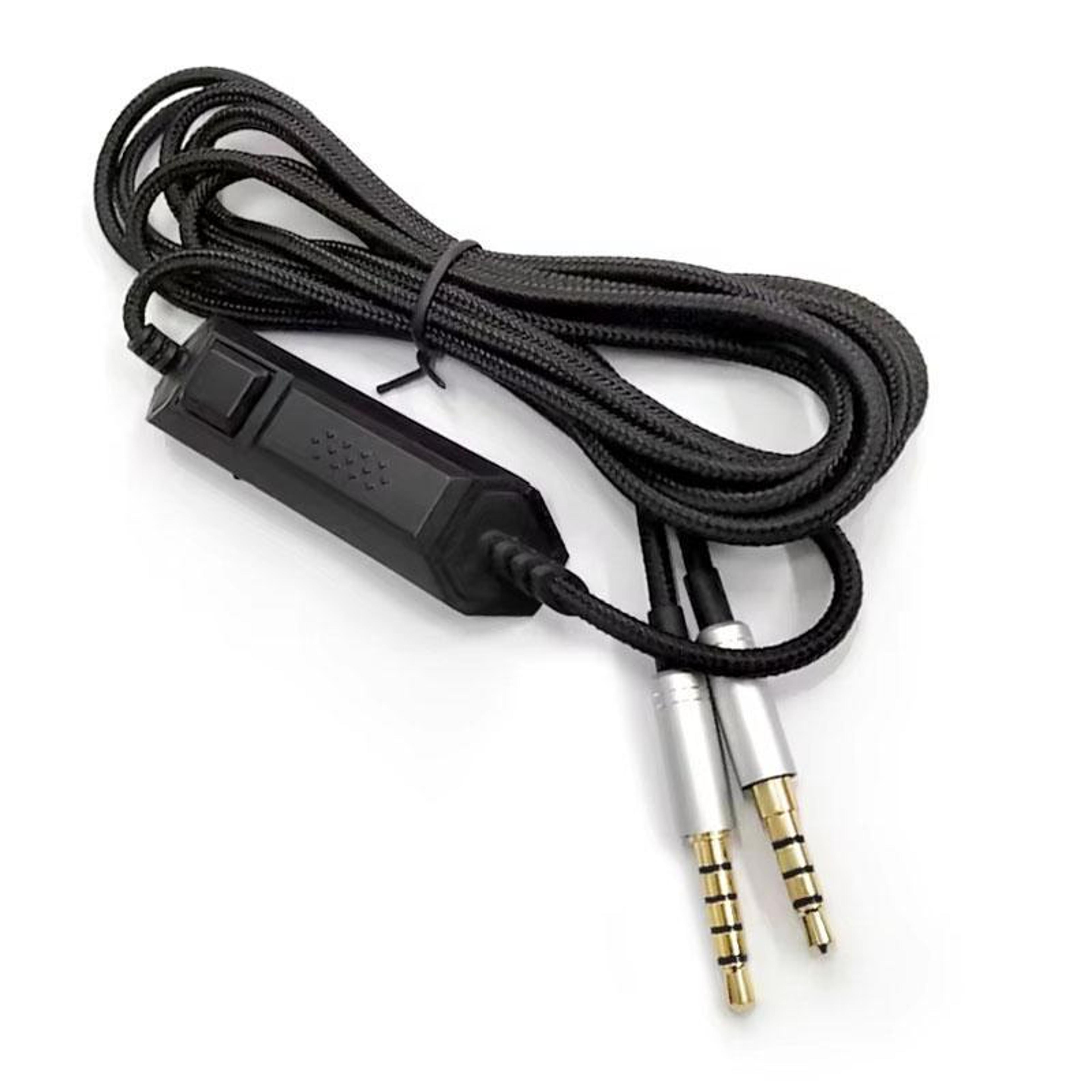 logitech astro a10 a40 replacement cable 2m braided gaming headset audio cord with dual mic control