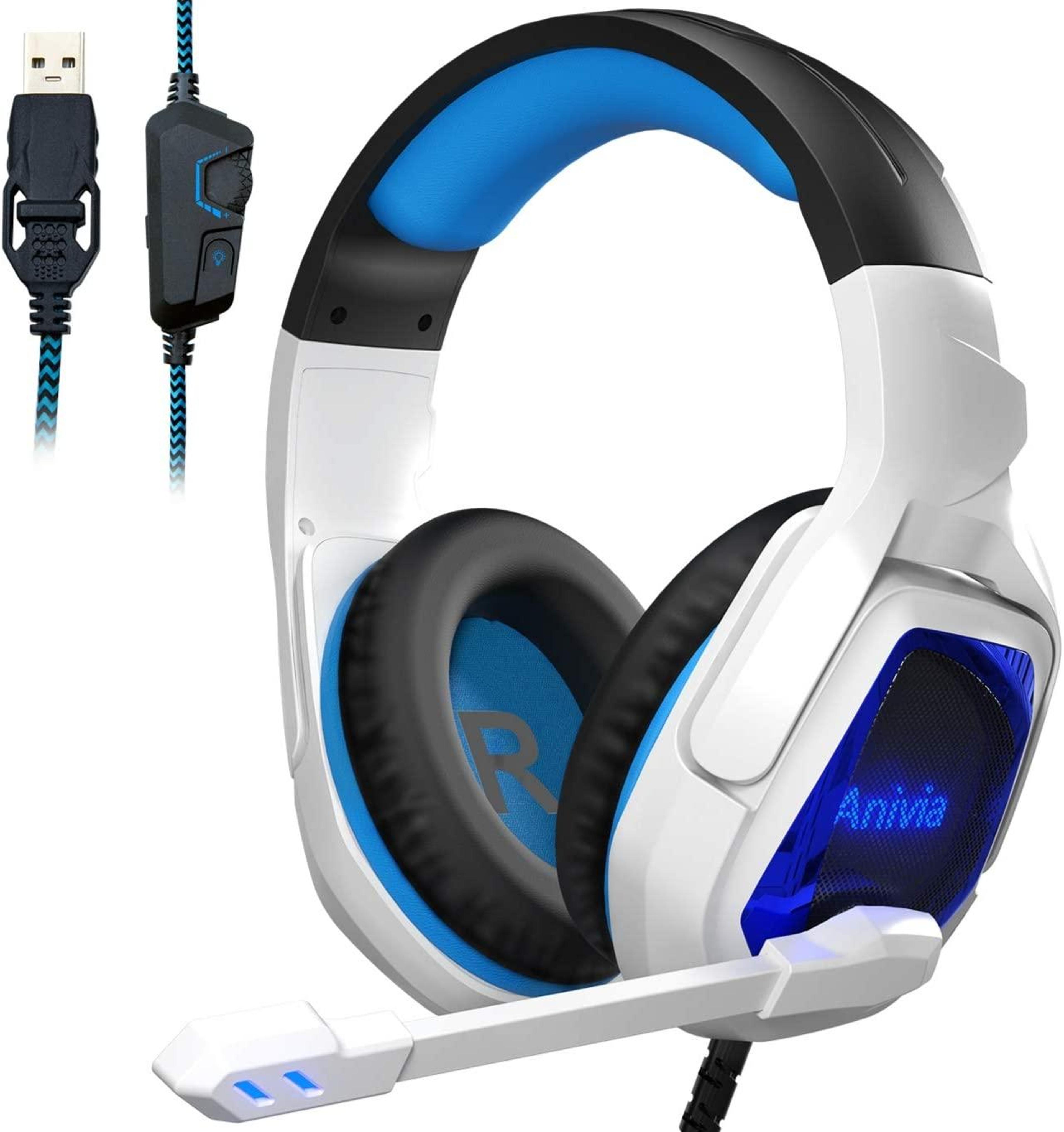 sades mh901 7.1 surround sound usb gaming headset with microphone and rgb lighting