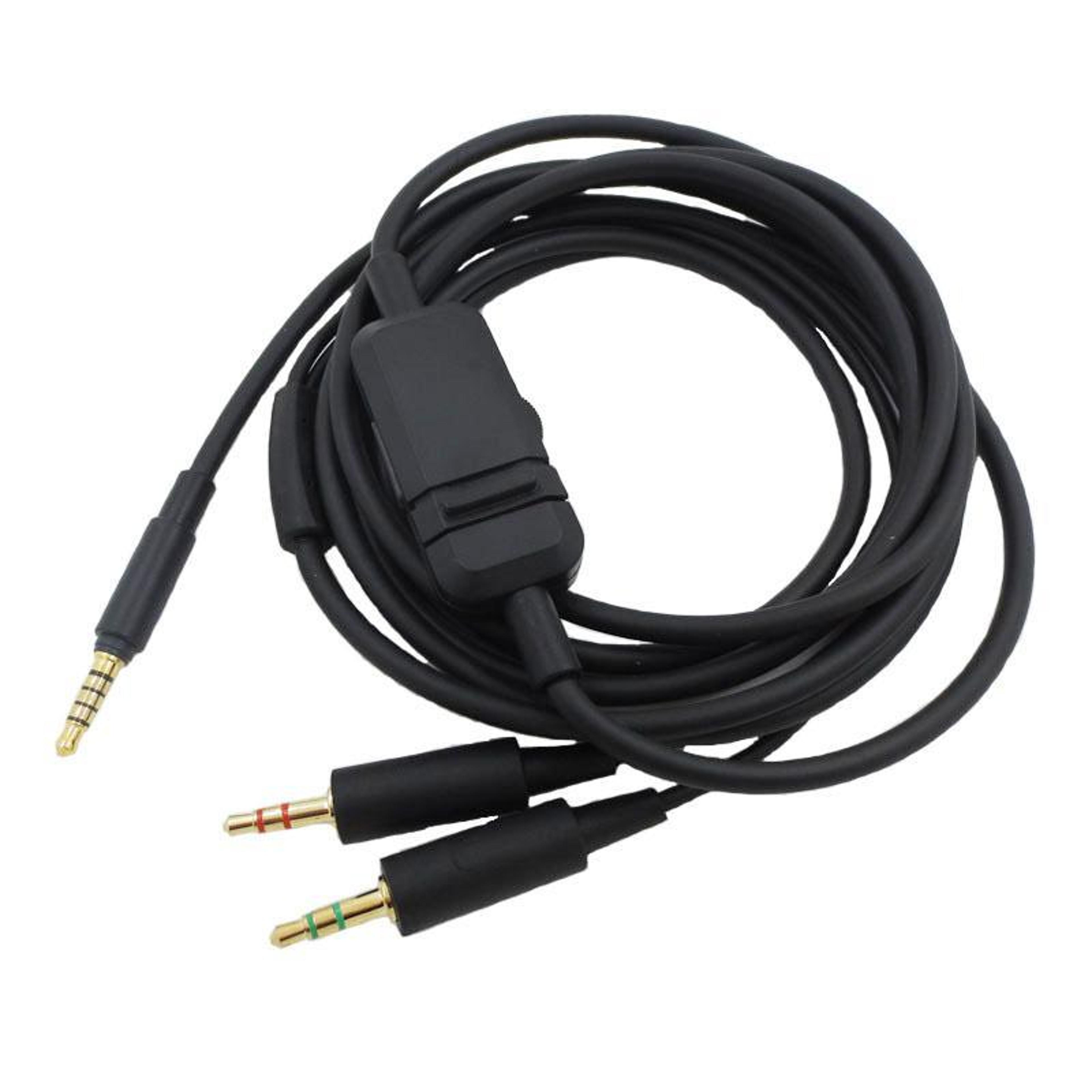 beyerdynamic mmx300 replacement cable 2.45m 3.5mm pc headset audio cable with in-line controls