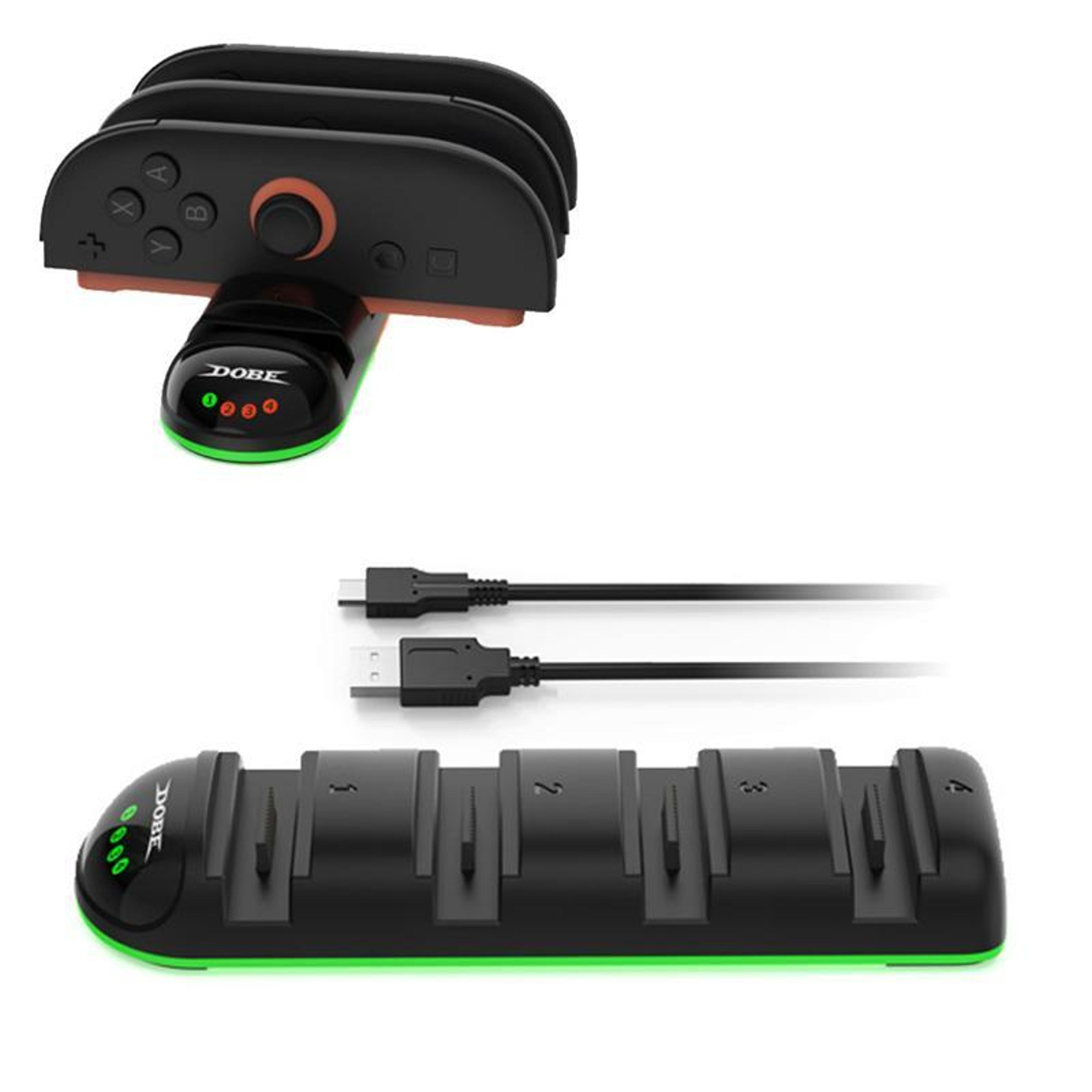 nintendo switch 2 charging station 4-in-1 controller charger with led light