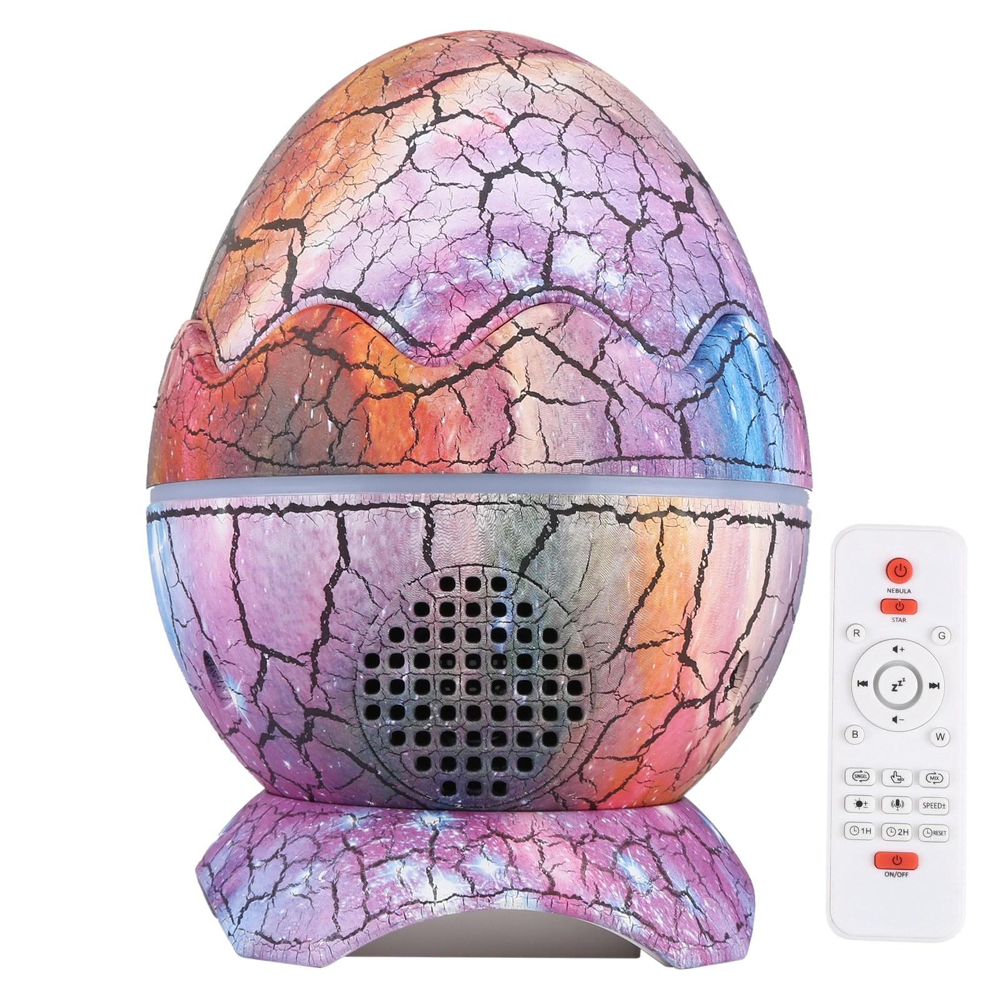 cracked egg star projector night light with bluetooth speaker and remote control