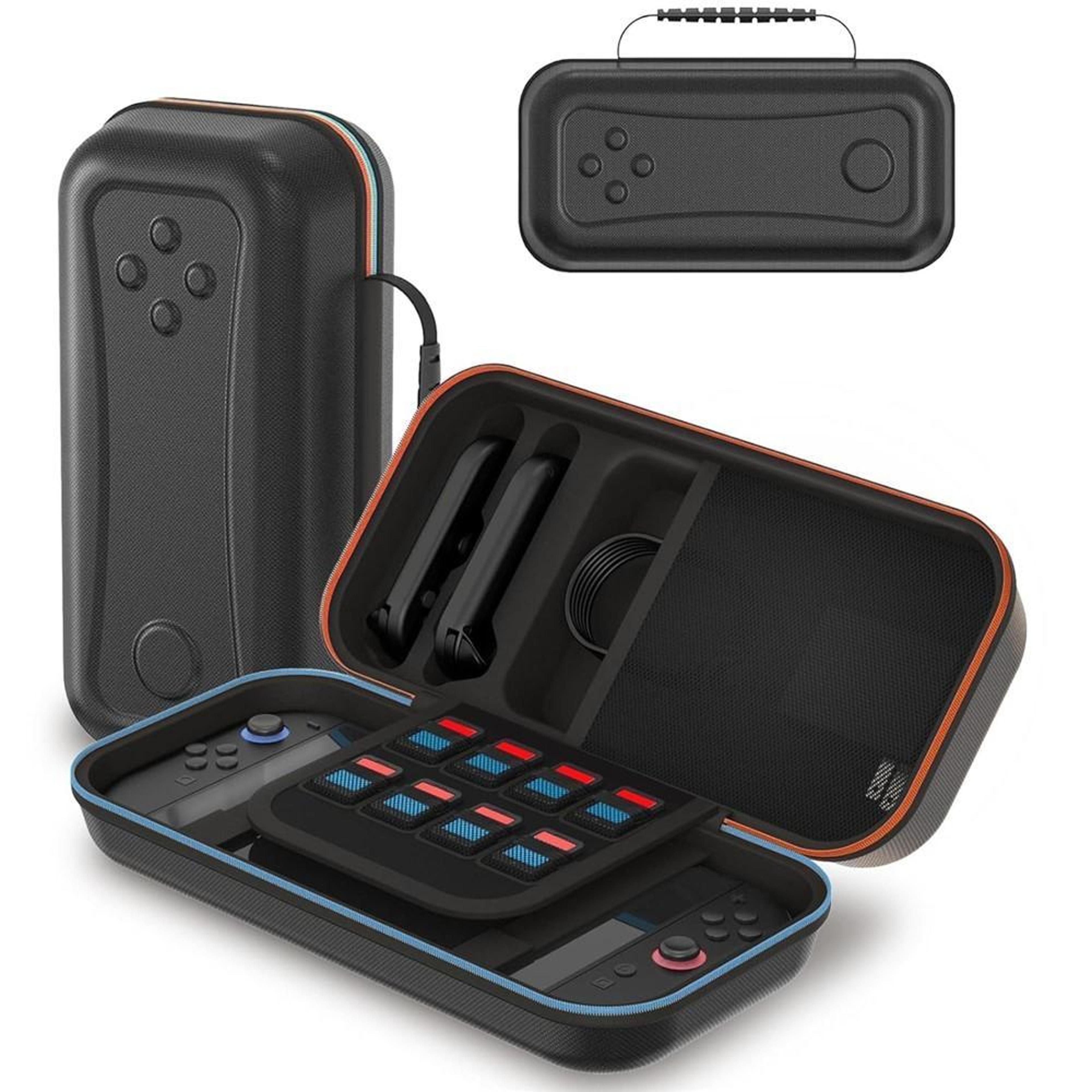 nintendo switch 2 carrying case shockproof eva hard shell travel case with game storage