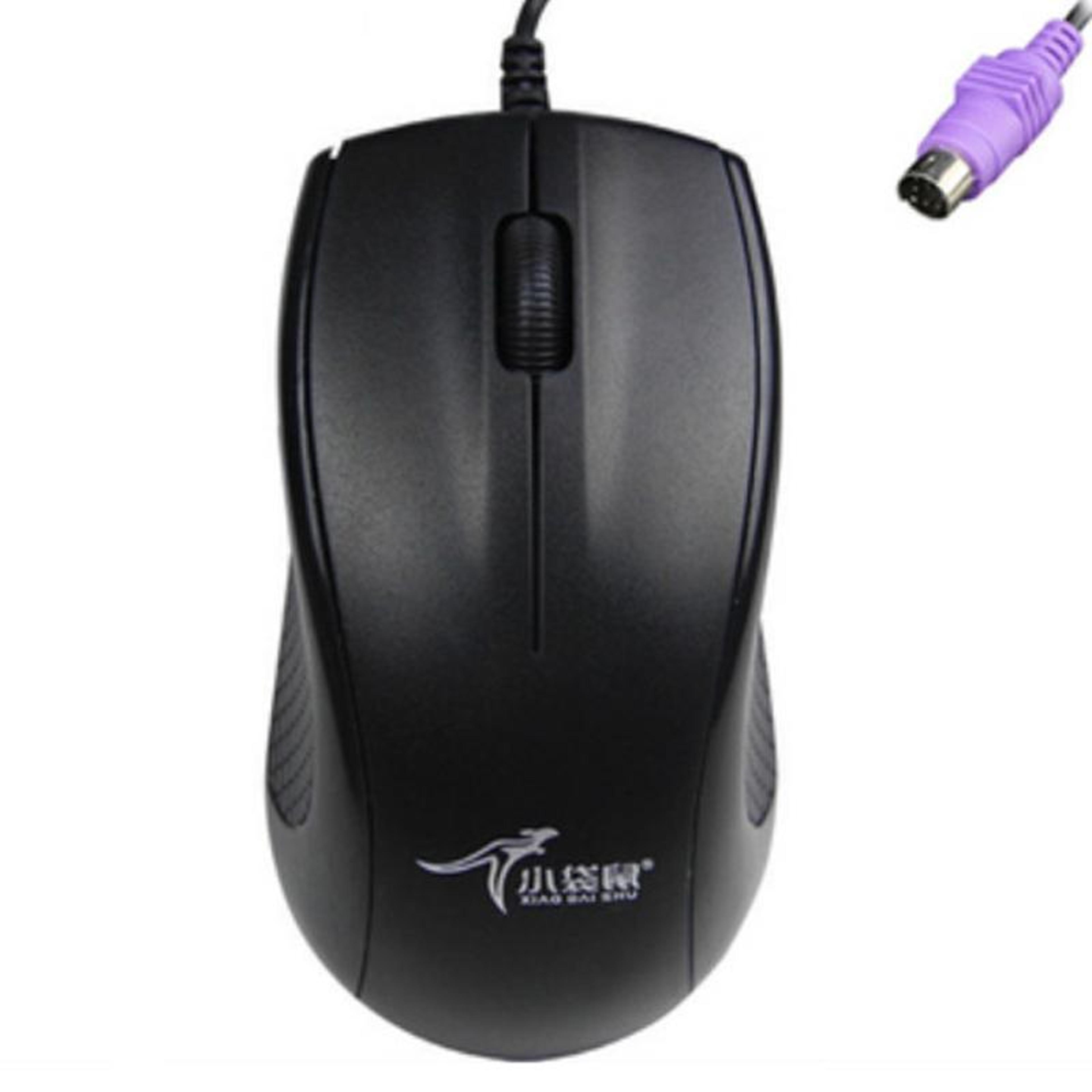 little kangaroo ds-911 ps2 wired mouse 1200 dpi ambidextrous optical mouse for office and home
