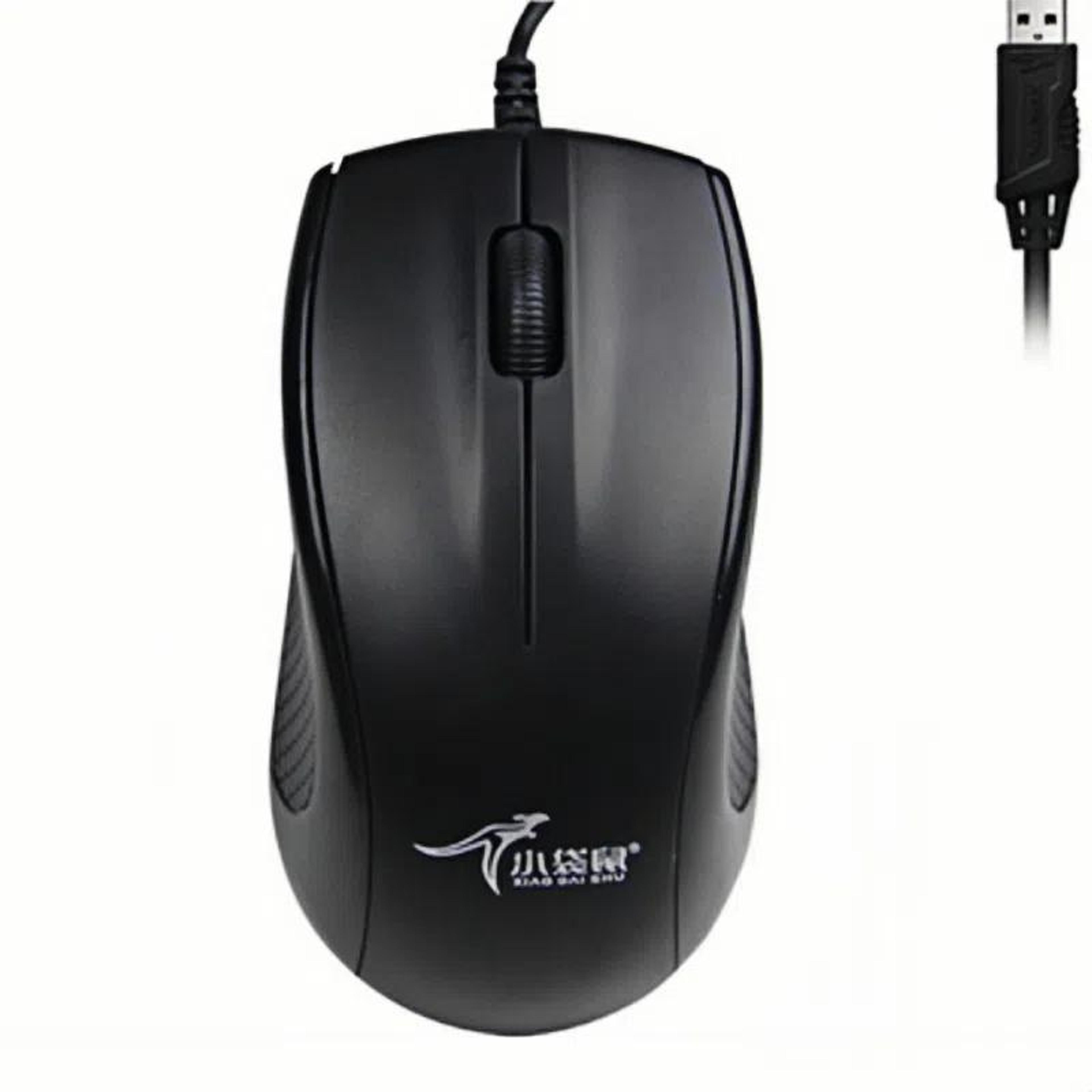 little kangaroo ds-911 wired usb mouse 1200 dpi ambidextrous optical mouse for laptop and desktop