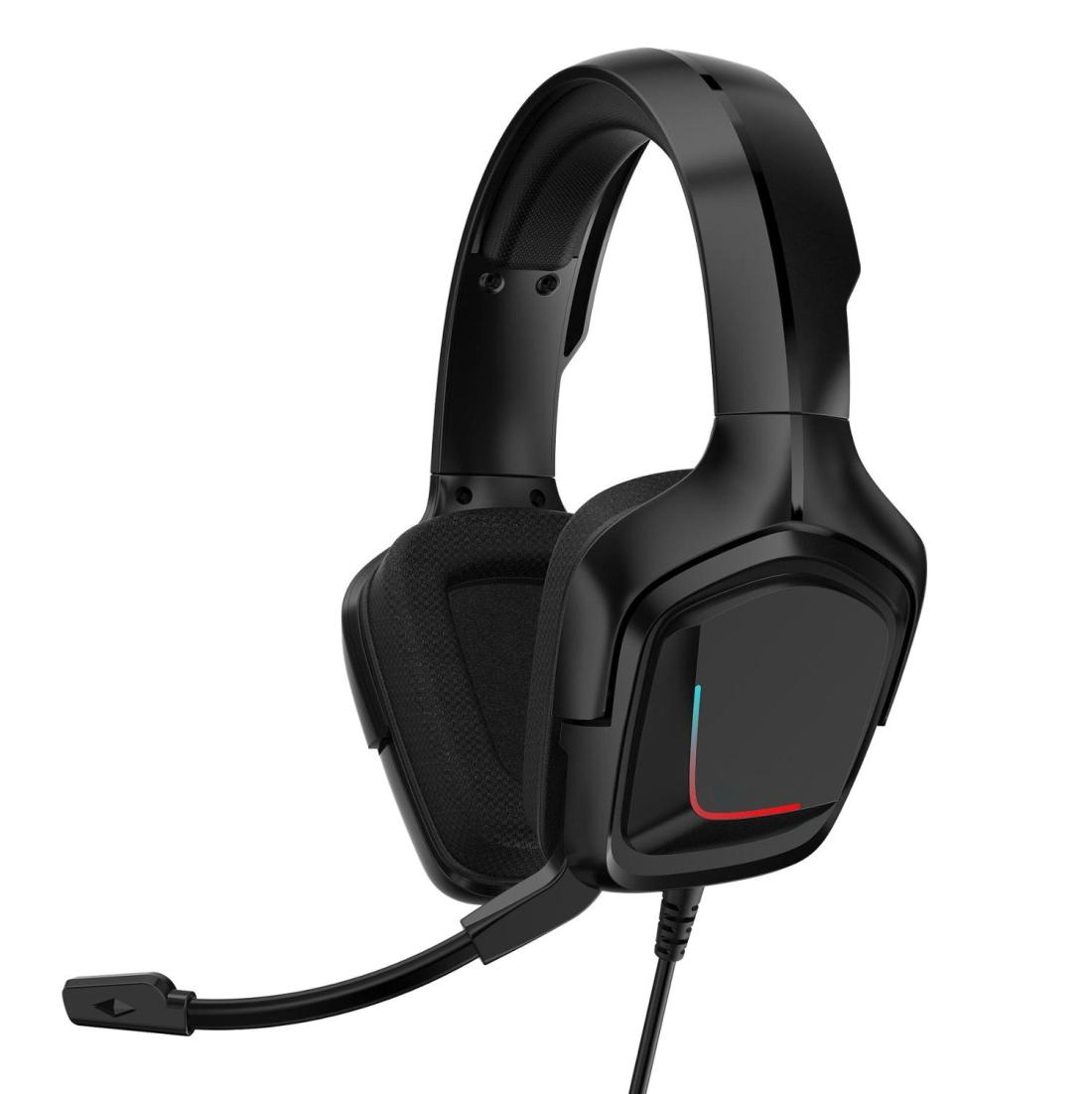 k20i rgb gaming headset with microphone, 50mm stereo sound for xbox one, pc and laptop