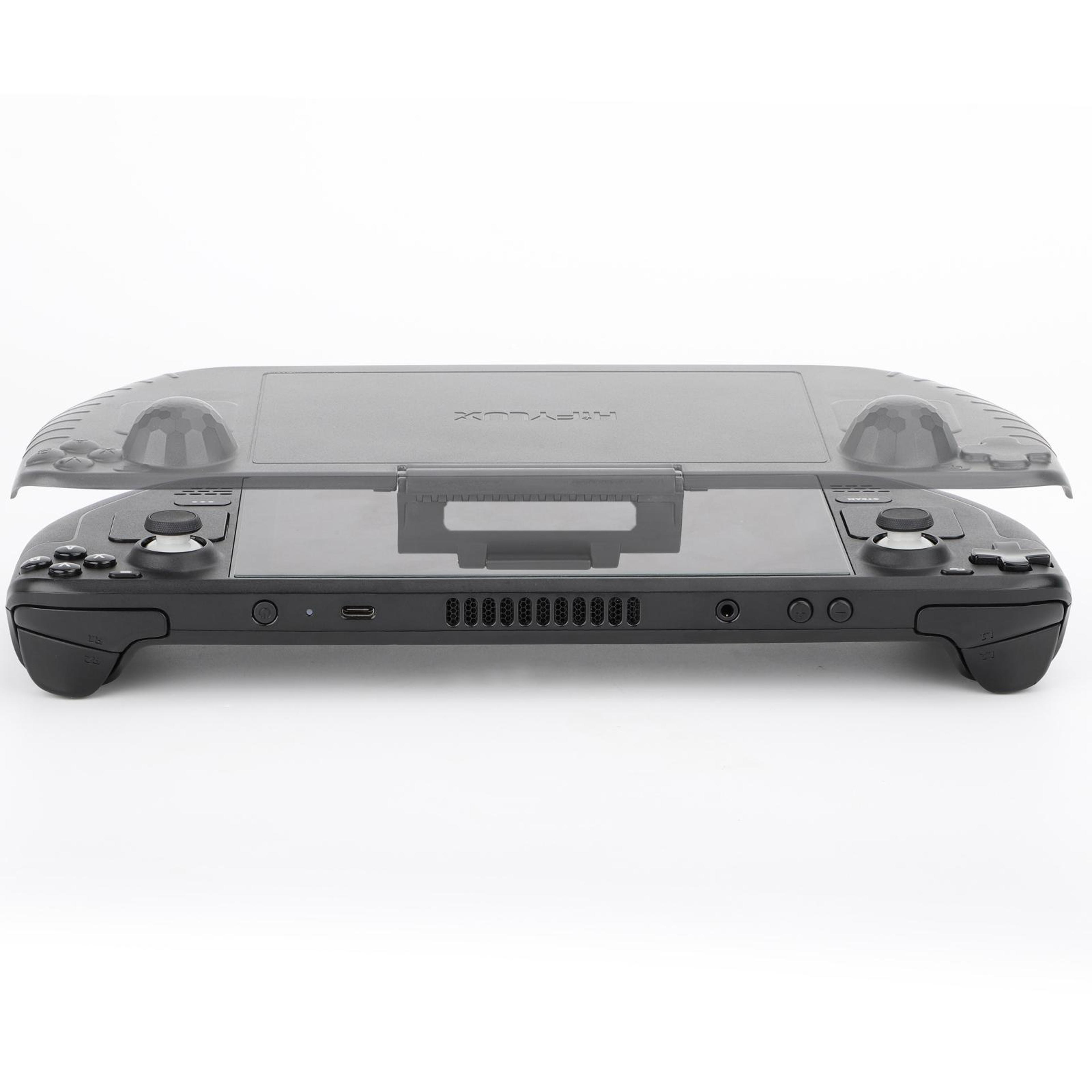 hifylux 3-in-1 steam deck protective case with sun hood and foldable kickstand