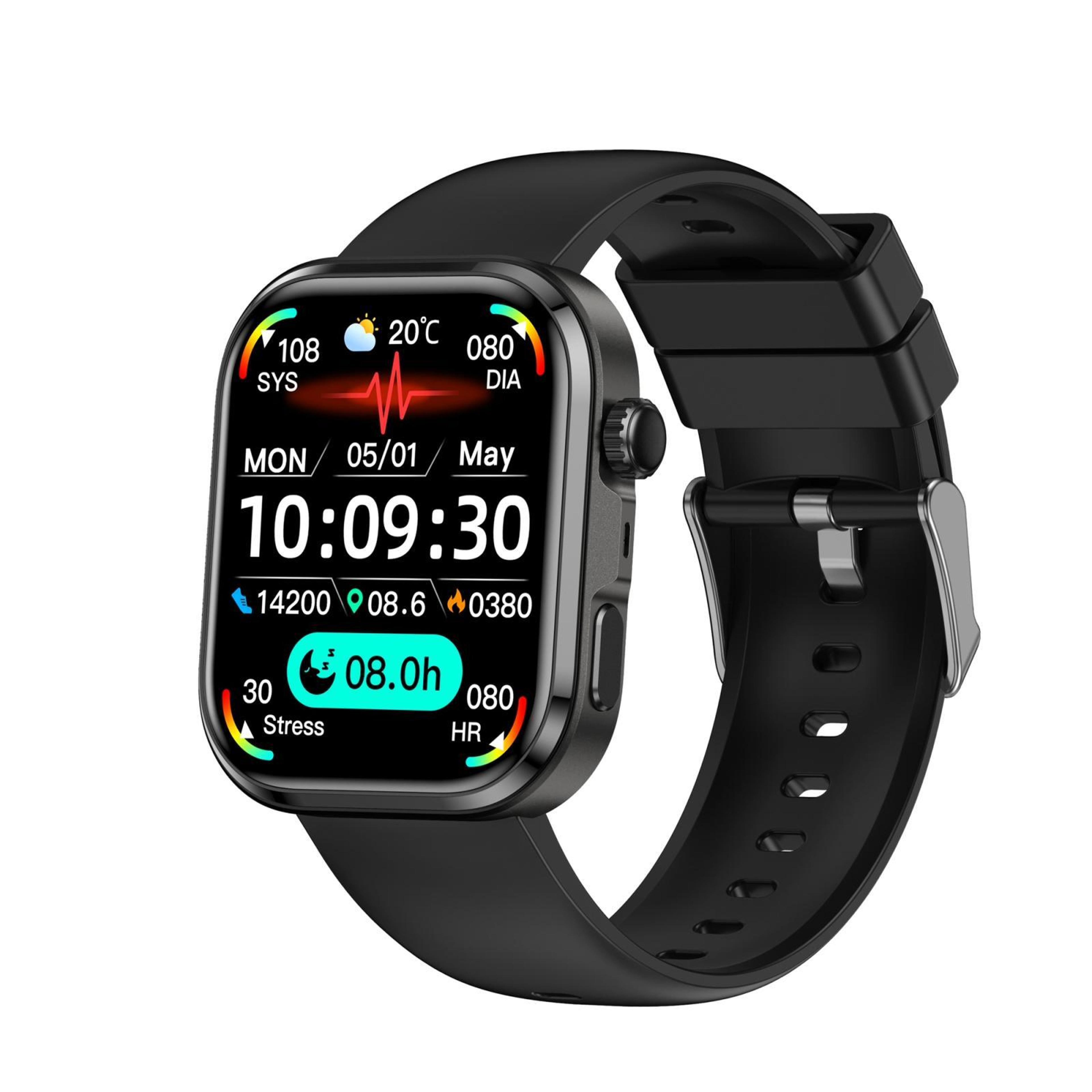 g47 1.83 inch bluetooth calling smartwatch with hrv health and fitness tracking