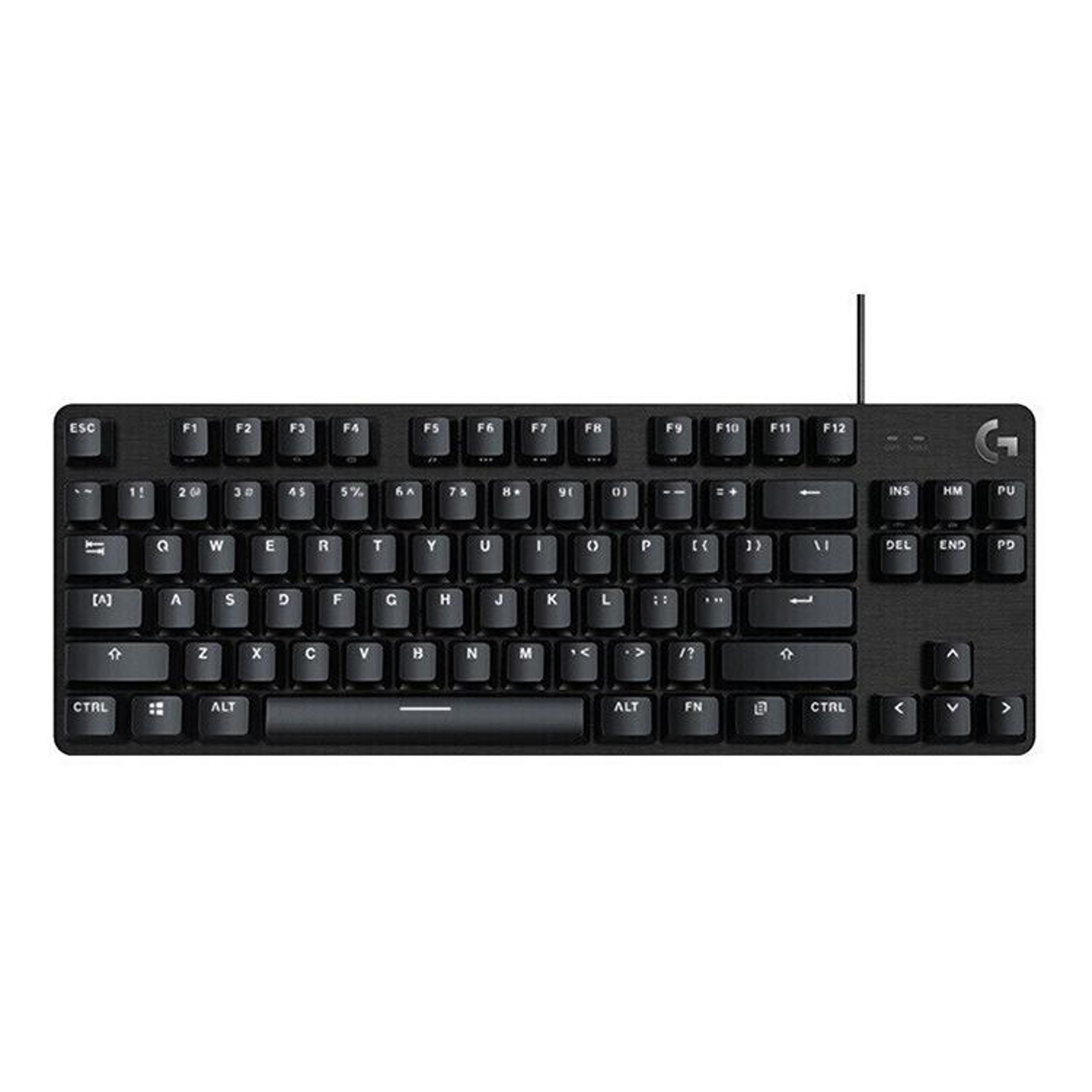 logitech g412 tkl se mechanical gaming keyboard compact wired tenkeyless design