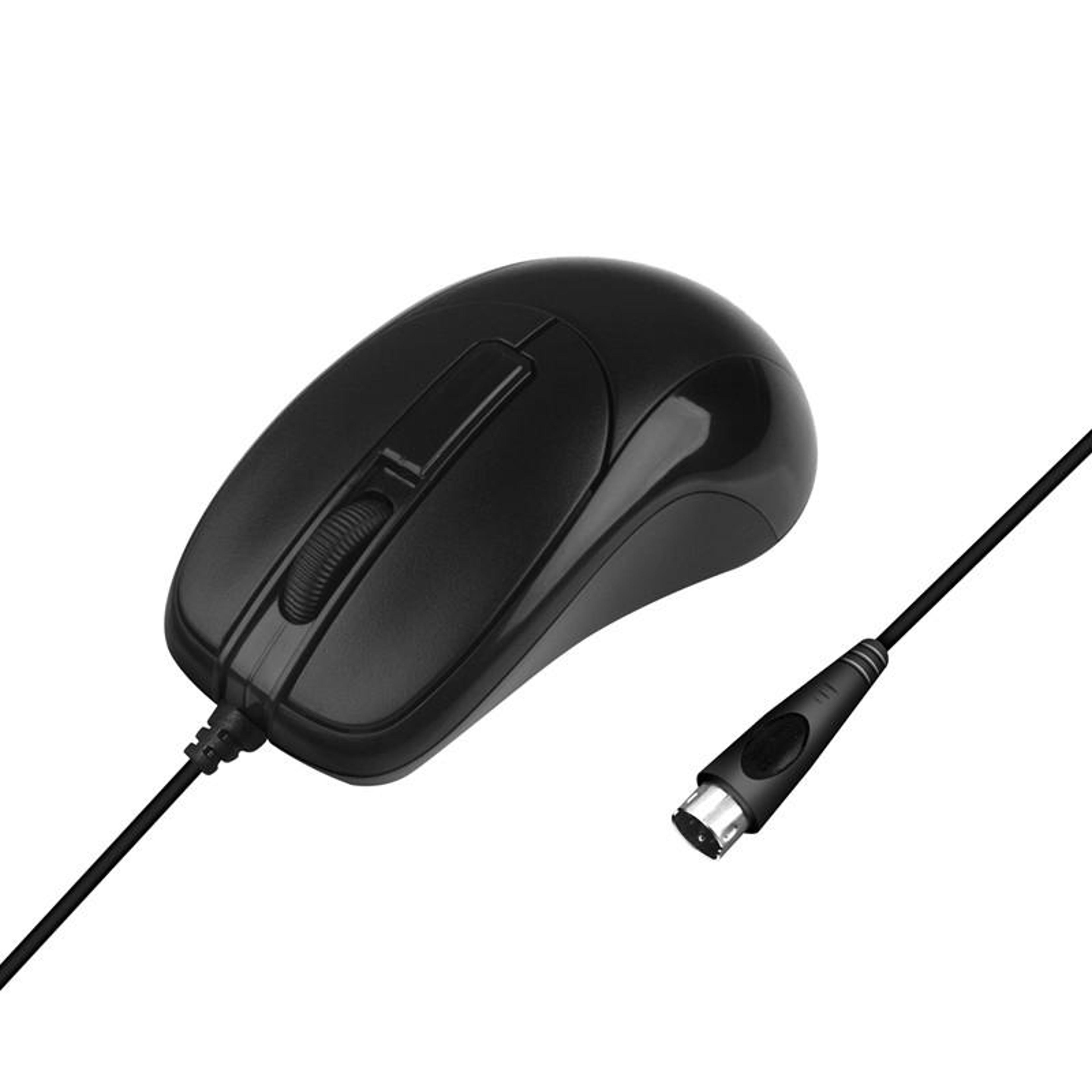 1000 dpi ps/2 wired mouse with 3 buttons for desktop and office