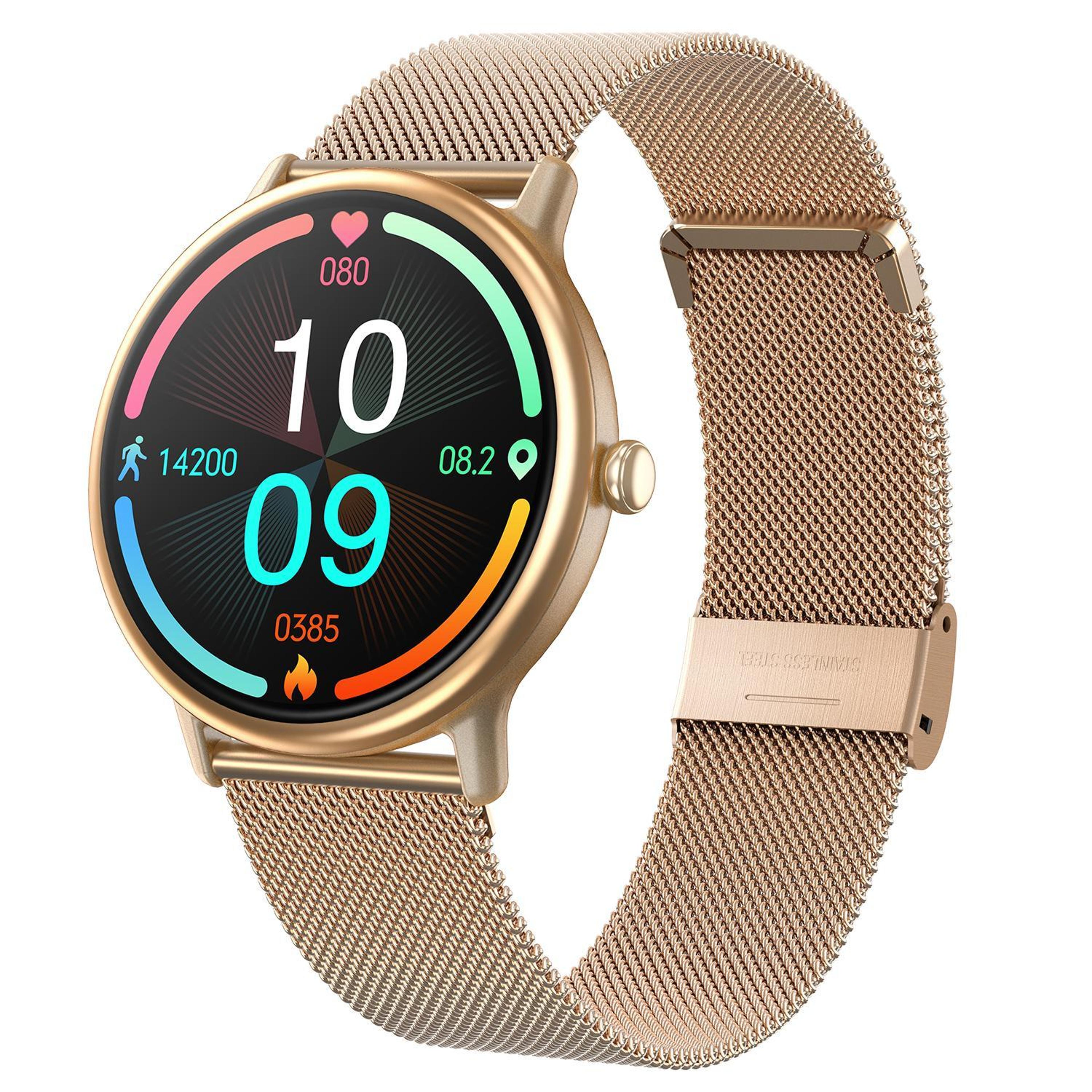 loaniy y86 amoled smartwatch with bluetooth calling, heart rate monitoring and 100+ sports modes