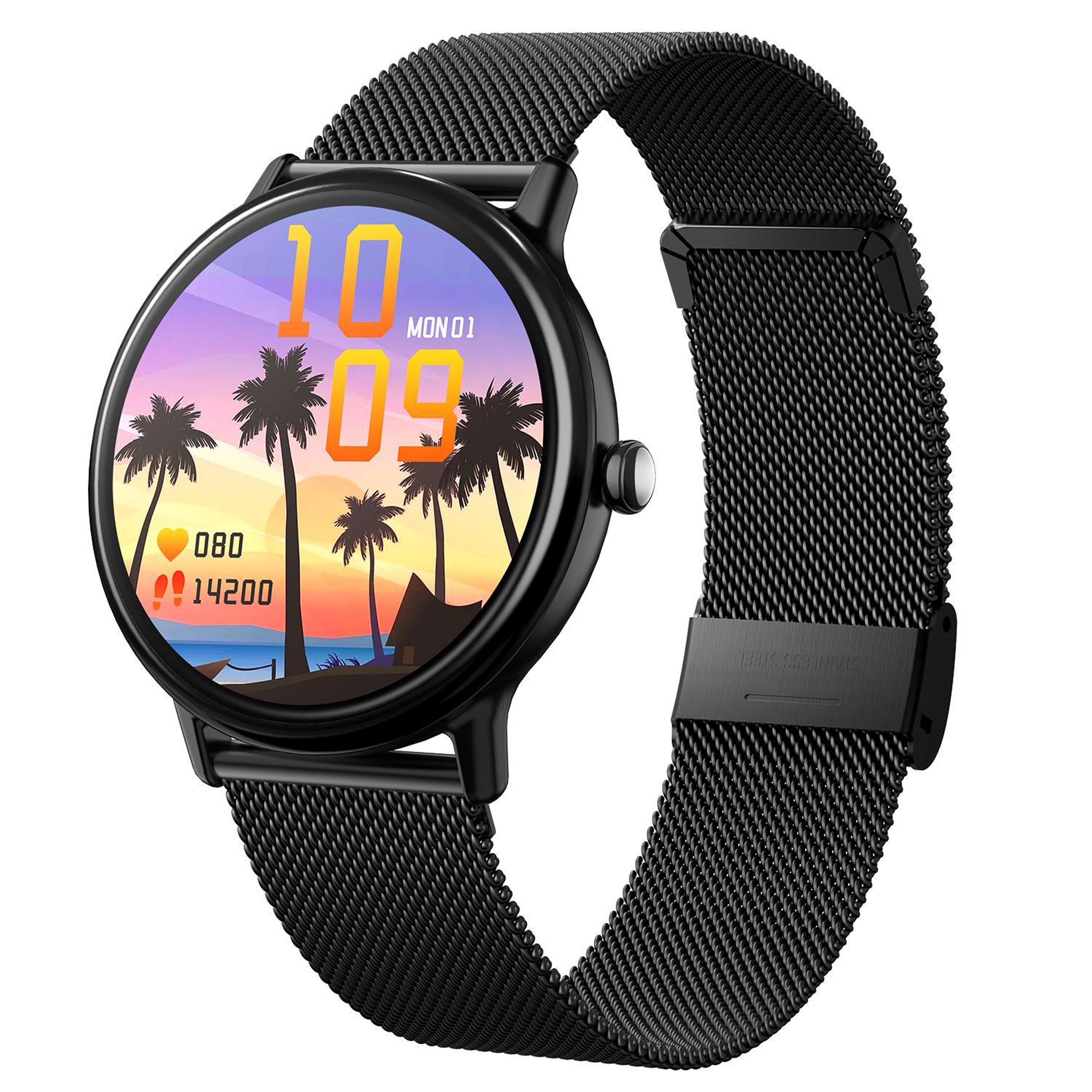 loaniy y86 bluetooth calling smartwatch with 1.43-inch amoled display and health tracking