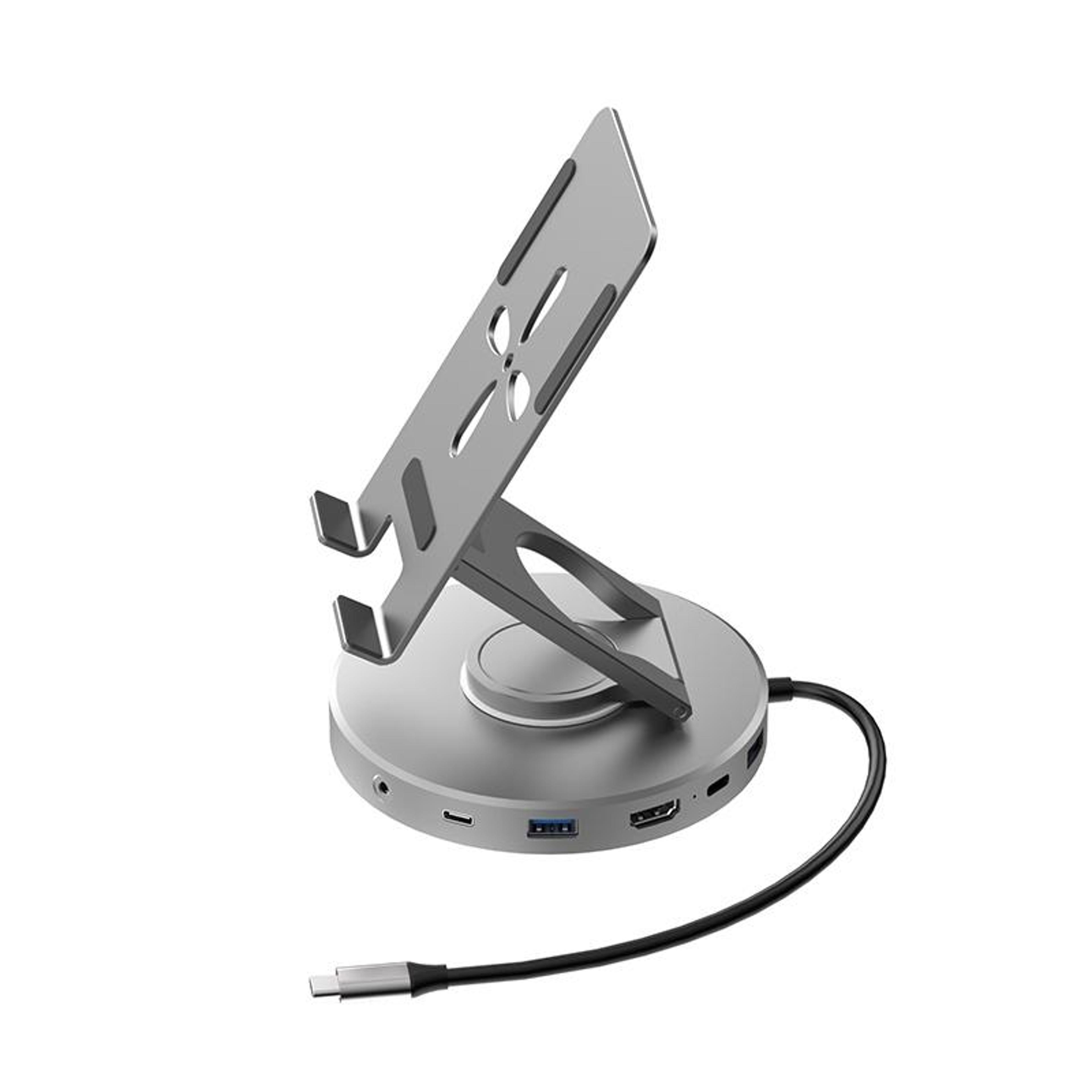 v269 usb-c docking station with 4k 60hz hdmi, 100w pd charging and adjustable stand