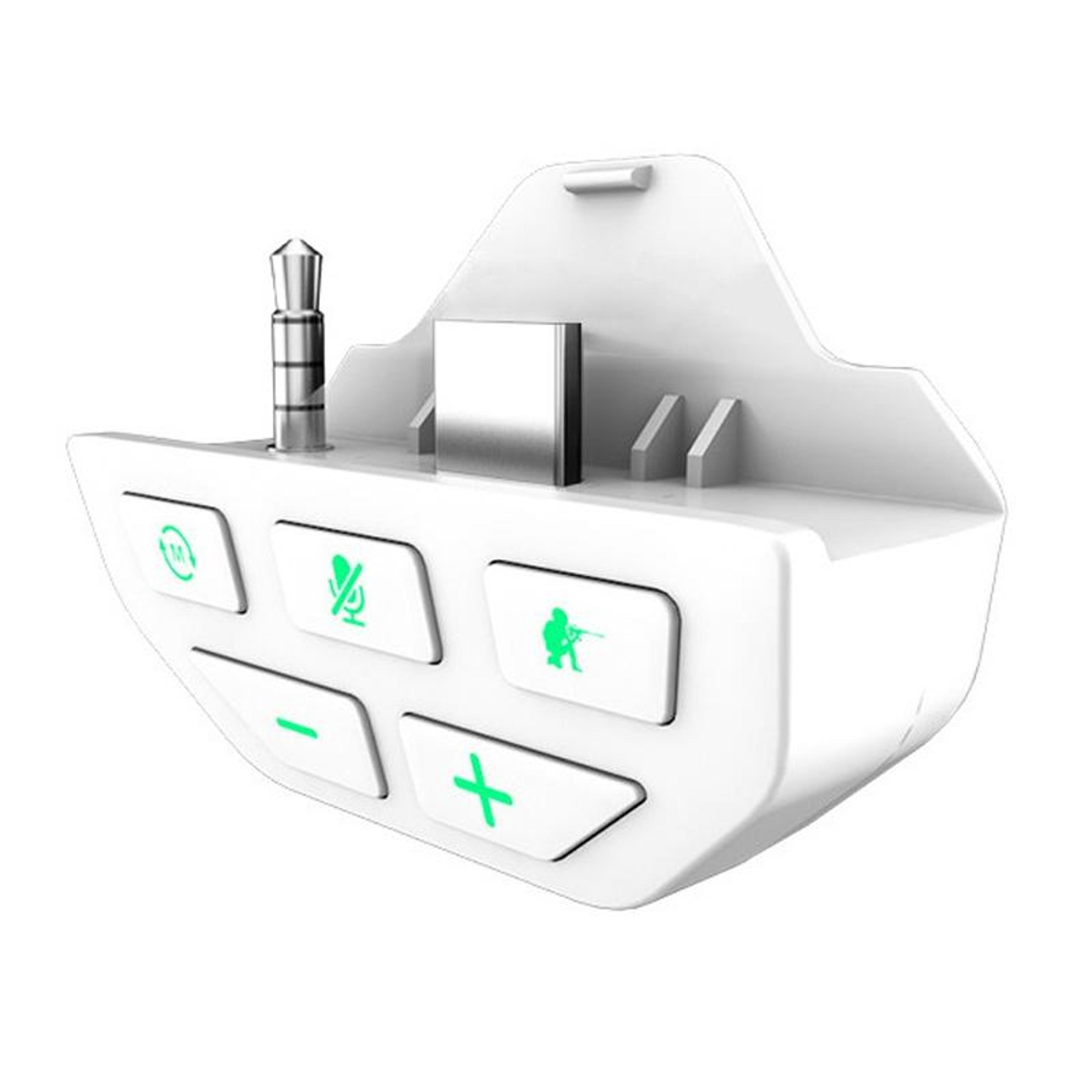 iplay xbox headset adapter with 3.5mm audio, led controls for xbox one s and series
