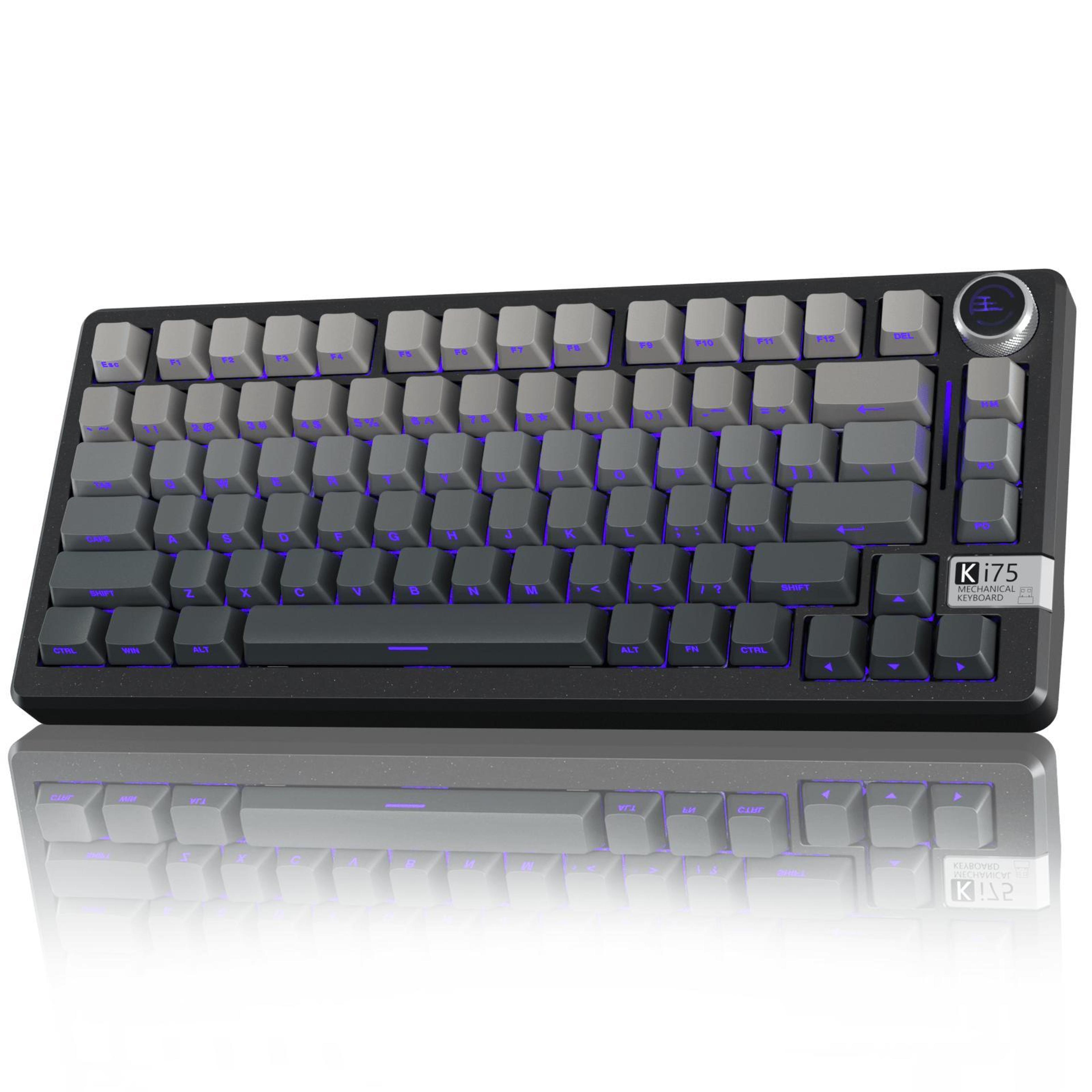 solakaka ki75 wireless mechanical keyboard with seiya switches, rgb and aluminum gasket build