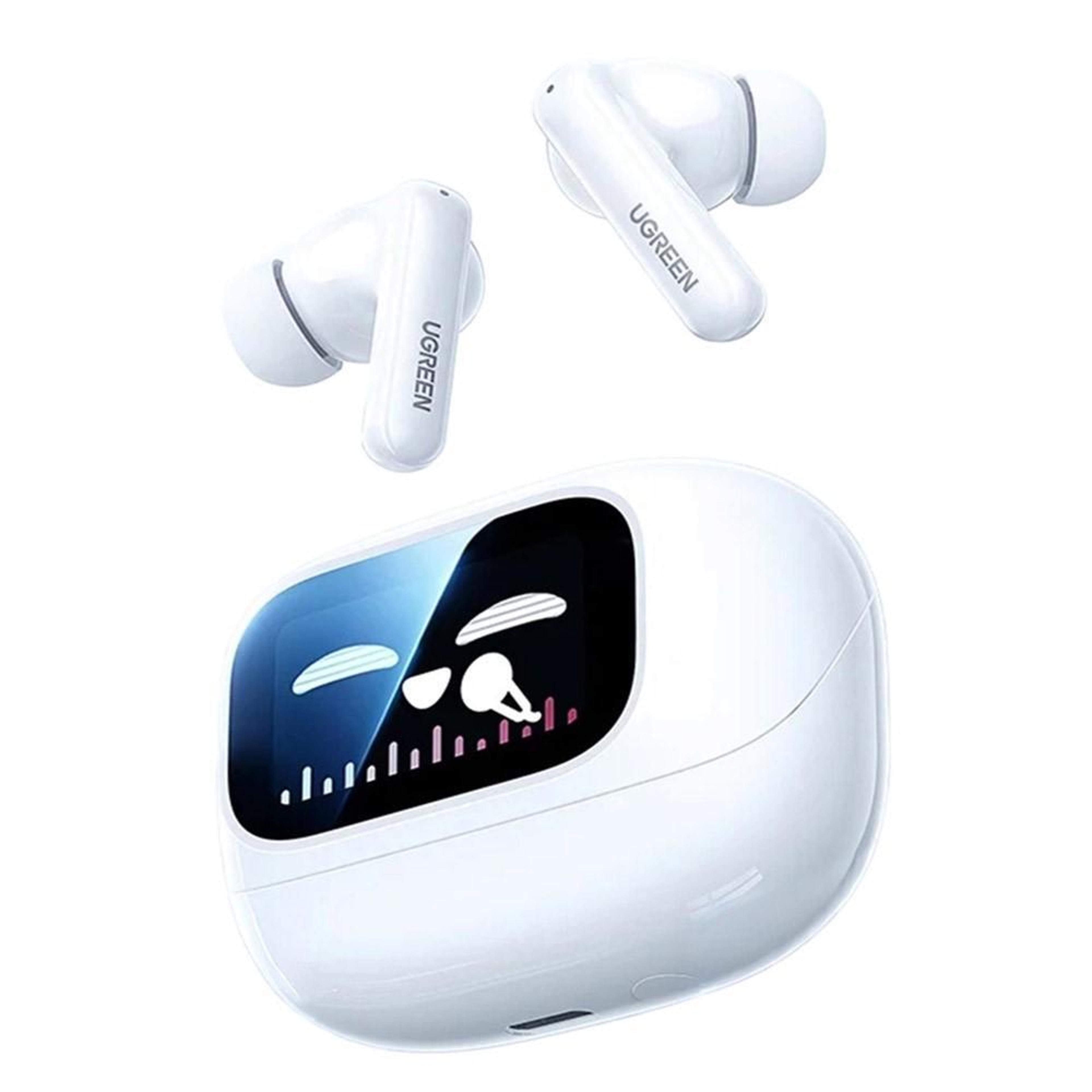 ugreen ws211 smart touch screen anc noise cancelling hi-res wireless earbuds