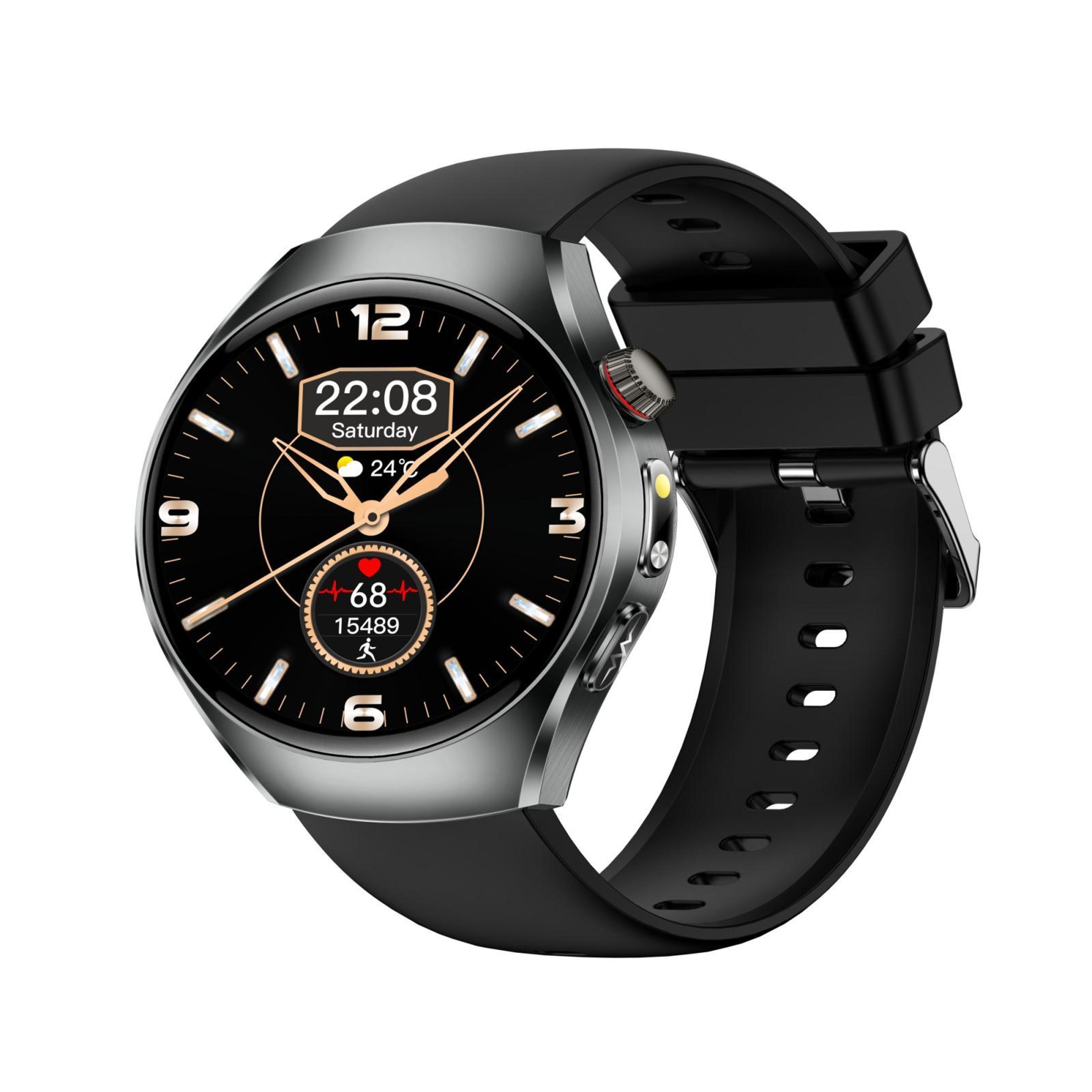 et460 ecg smartwatch with bluetooth calling, health monitoring and 1.47-inch display