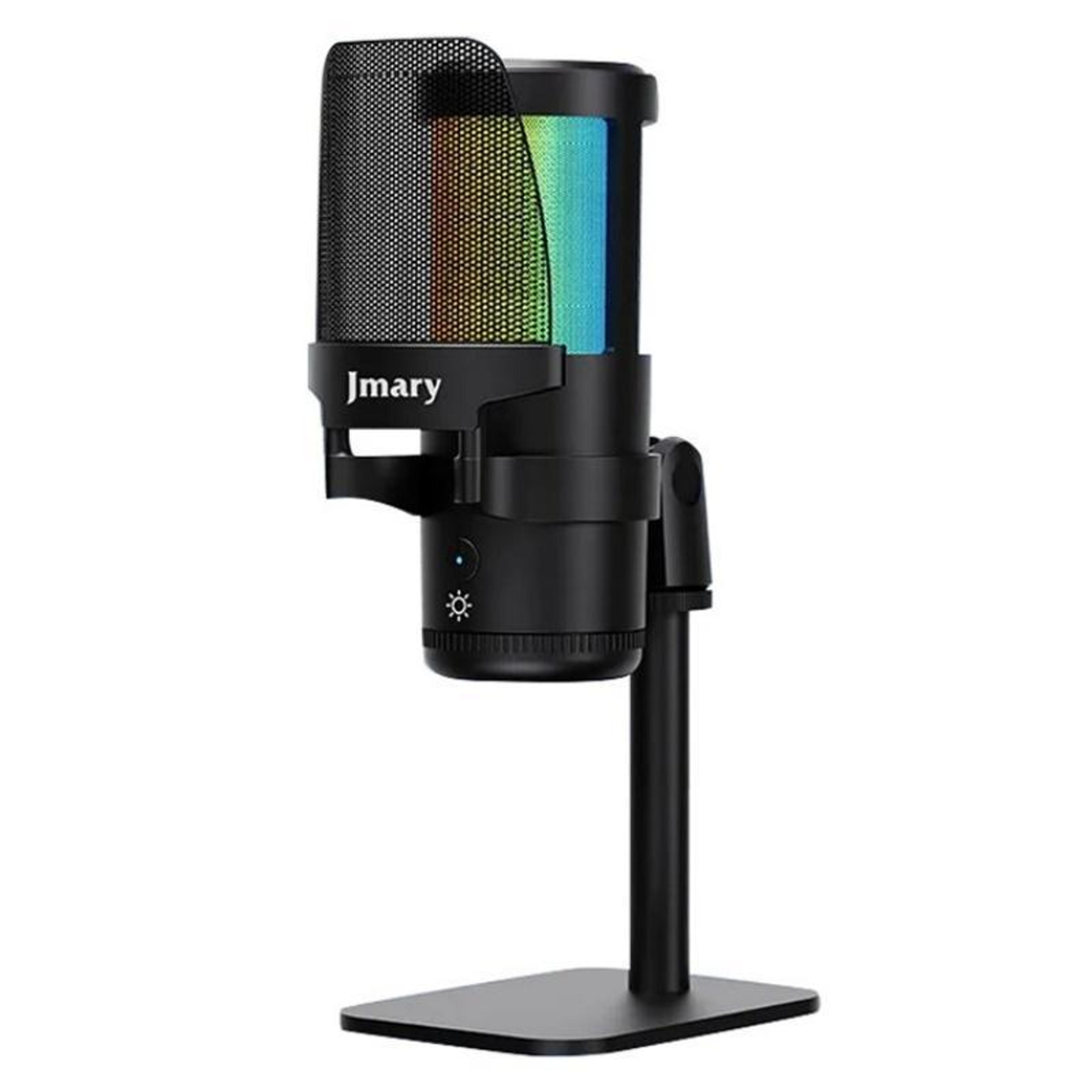 jmary mc-pw13 rgb usb gaming microphone for streaming, podcasts and recording