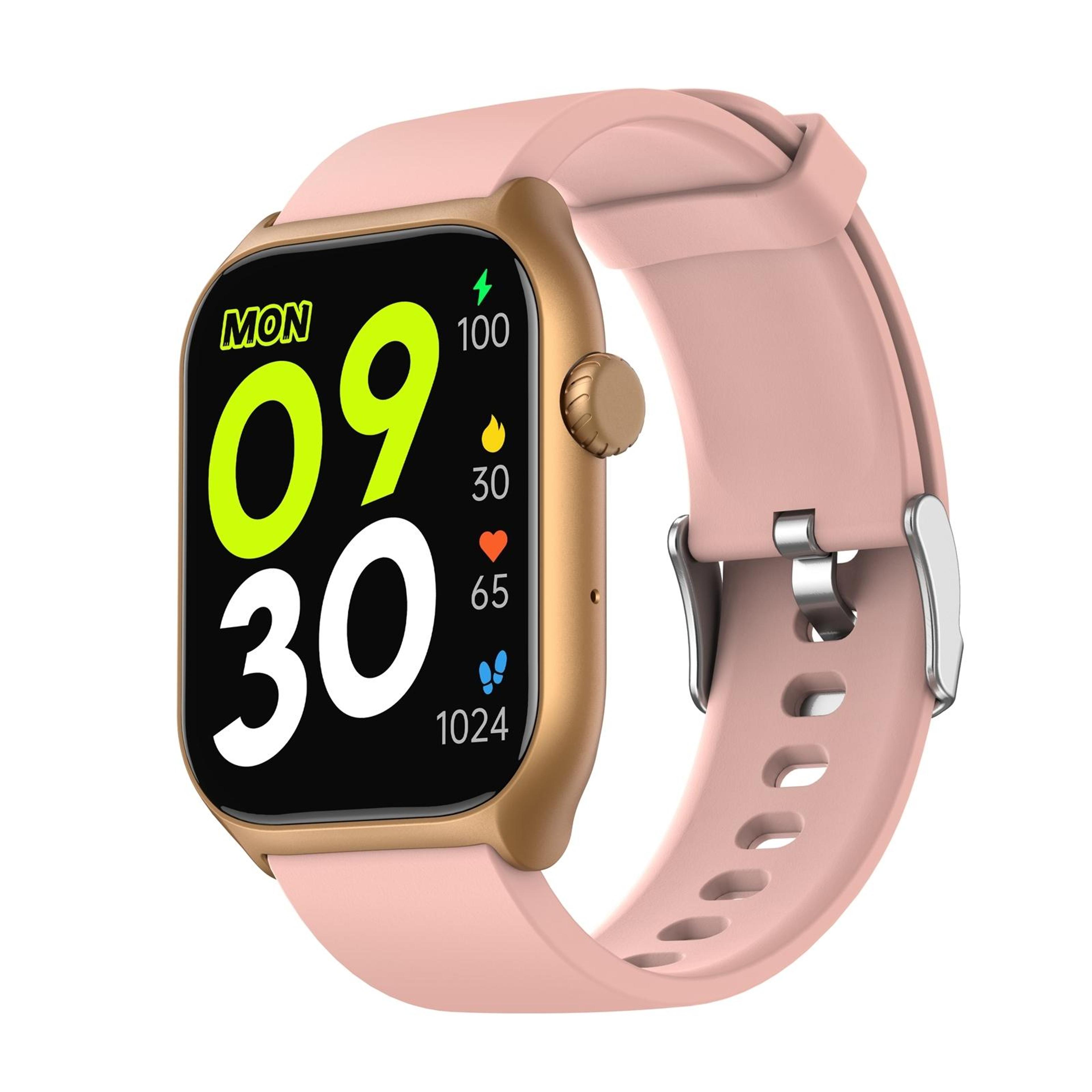 gs7 2.0 fitness smartwatch with bluetooth calling and health tracking pink